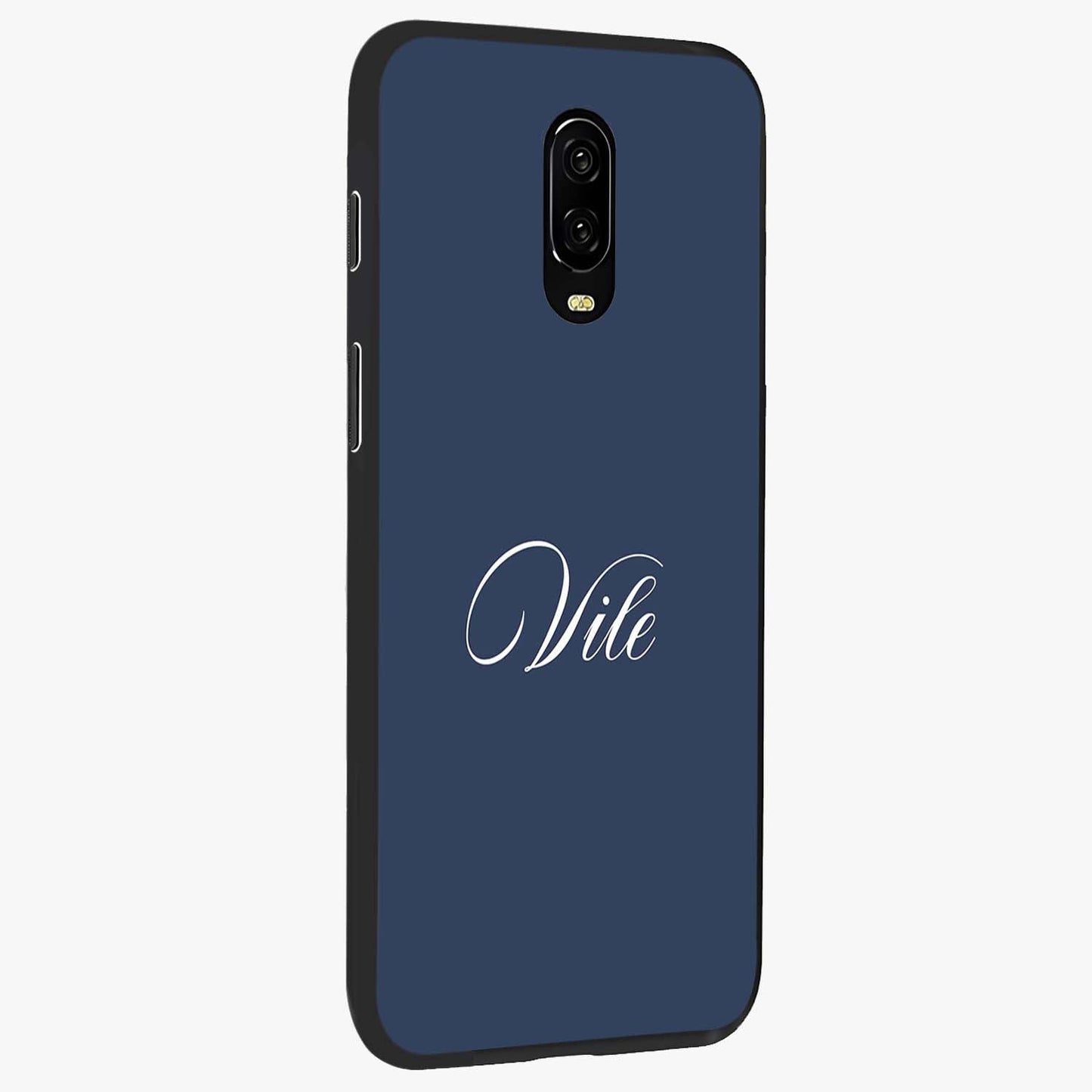 Blue Vintage Floral Pattern Glass Case displayed in angled mockup highlighting classic blue floral pattern and retro aesthetic design.