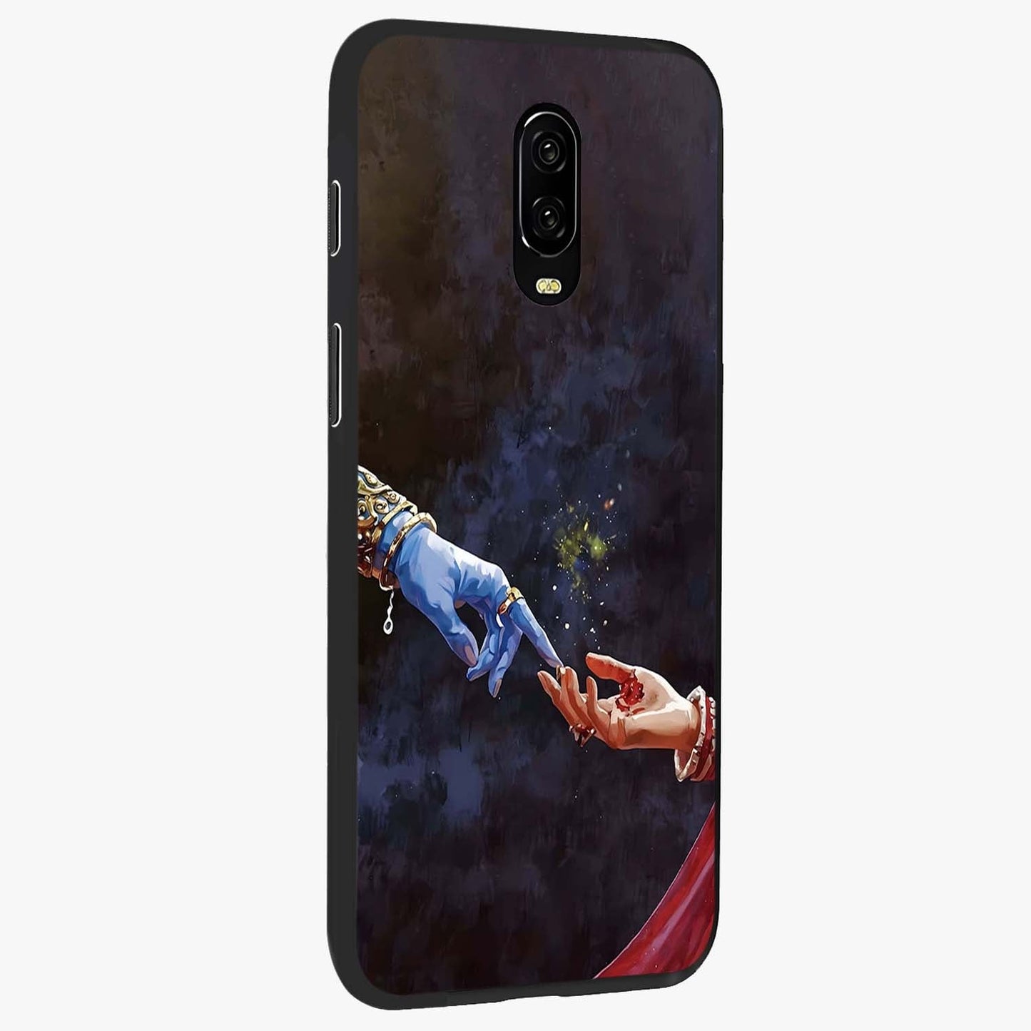 Divine Touch Eternal Glass Case upright view showcasing peaceful spiritual artwork with eternal divine theme.
