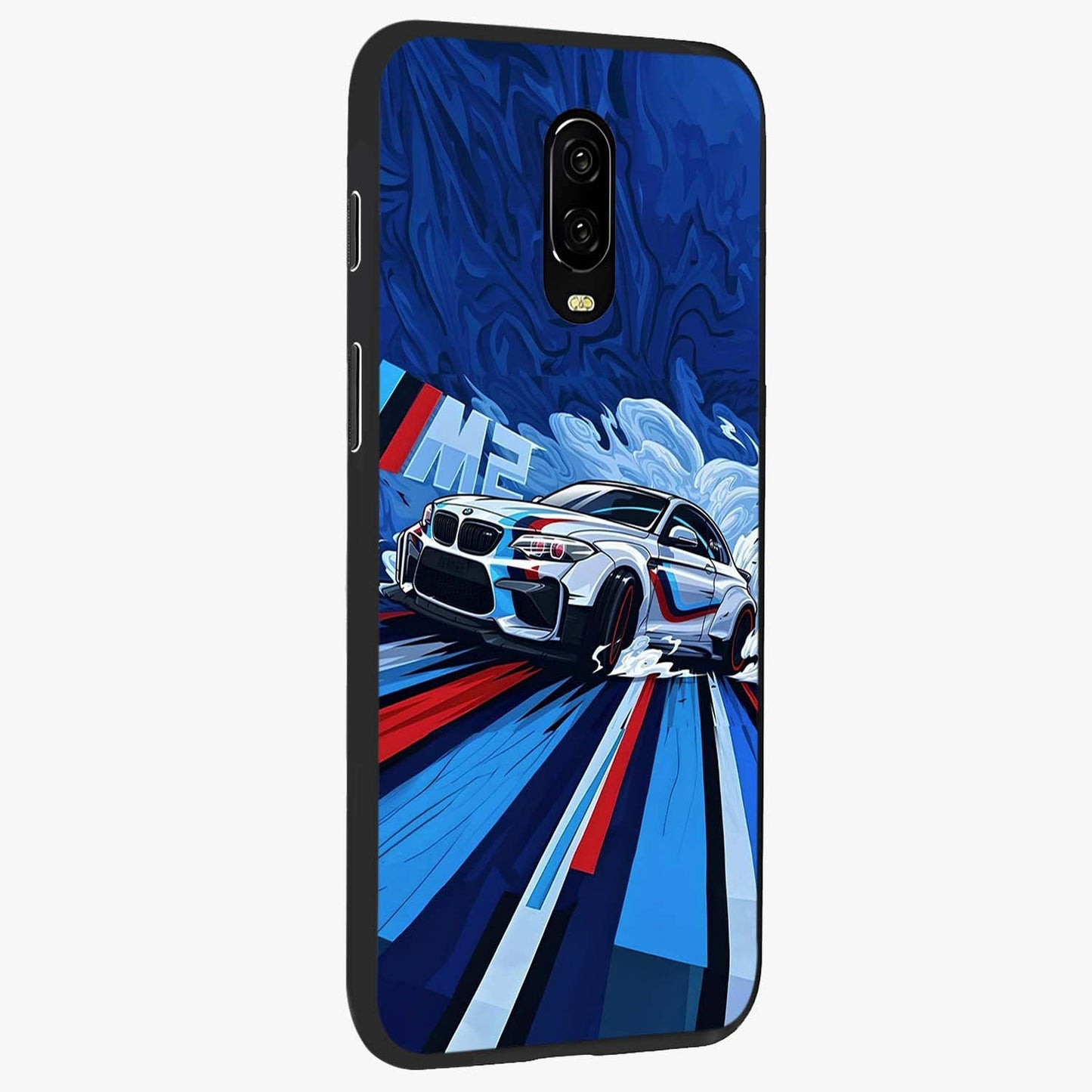 Drift Power Rush Glass Case upright view showcasing high speed racing artwork with bold automotive theme.