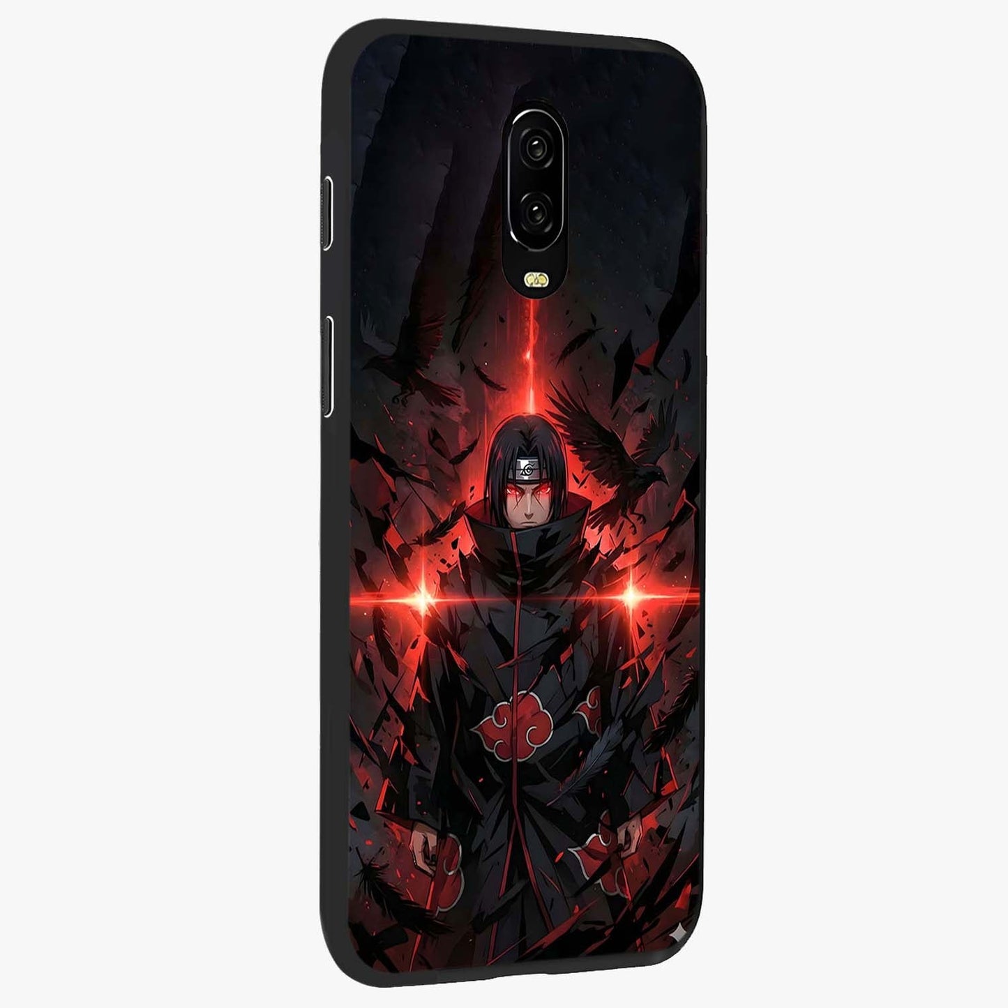 Focused Blade Discipline Glass Case upright view showcasing strong typography statement with sleek motivational theme.