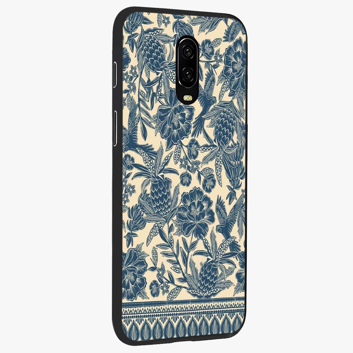 Heirloom Wild Bloom Glass Case upright view showcasing delicate wildflower artwork with timeless floral theme.