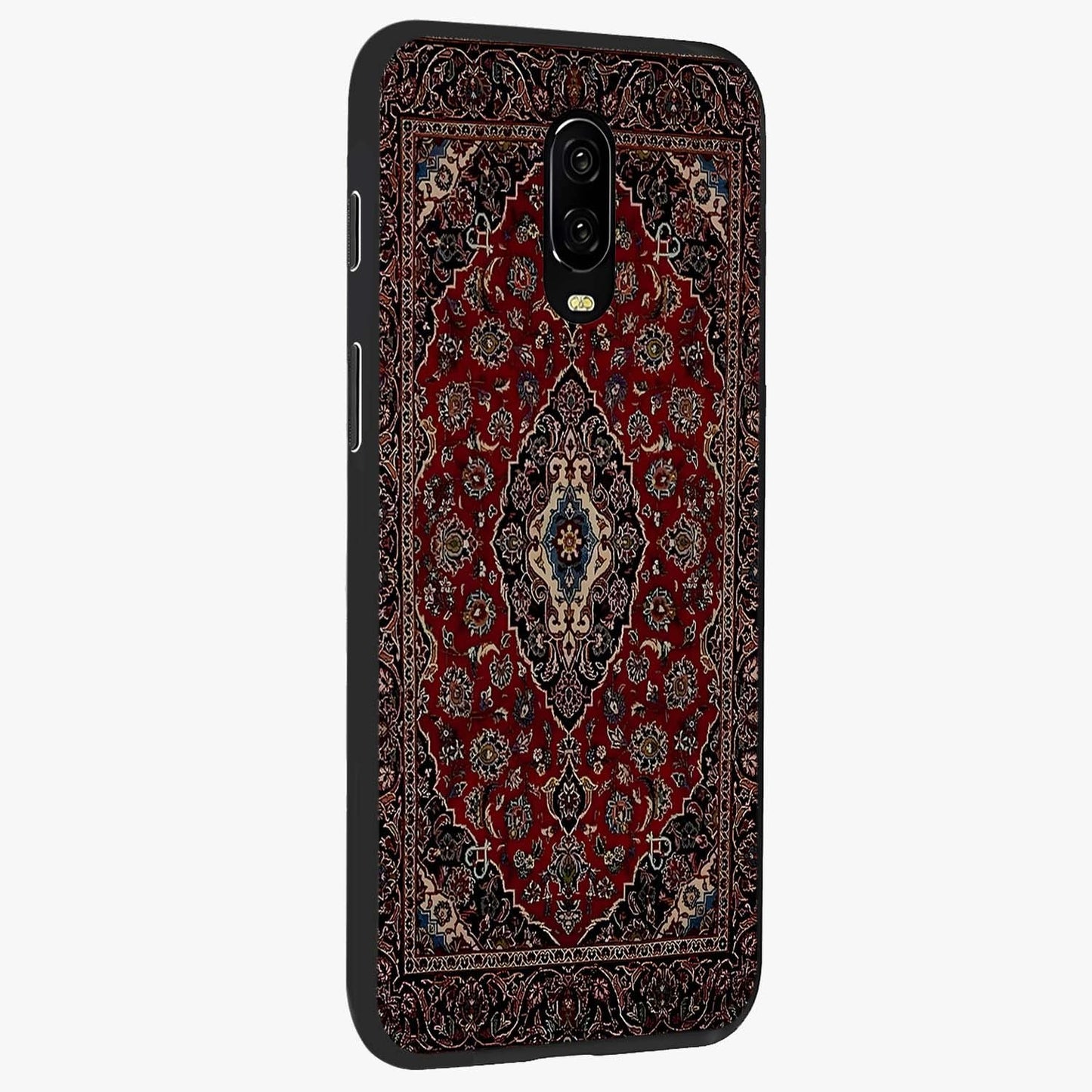 Heritage Carpet Royale Glass Case upright view showcasing detailed ornamental artwork with luxurious traditional theme.