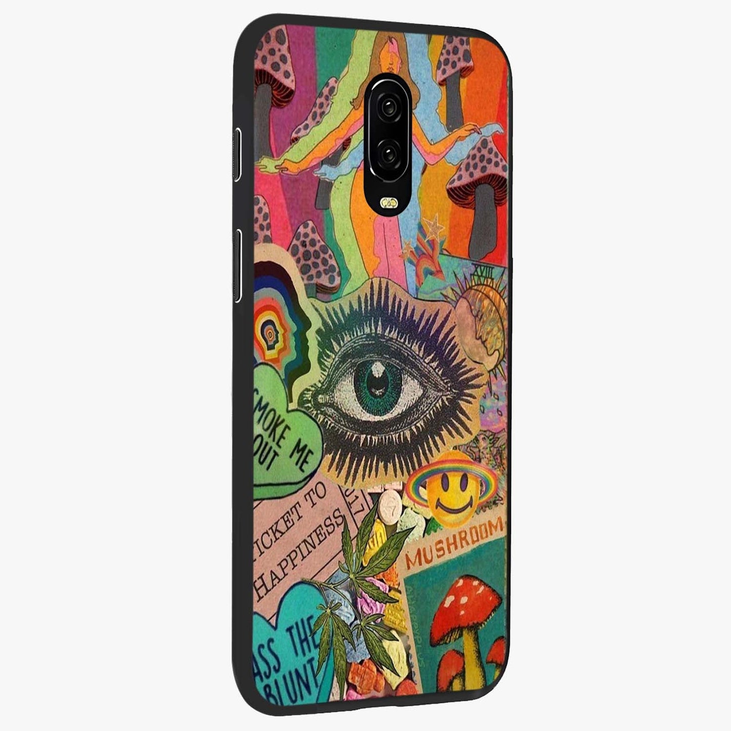 Mystic Eye Wonderland Glass Case upright view showcasing symbolic eye artwork with mysterious fantasy theme.