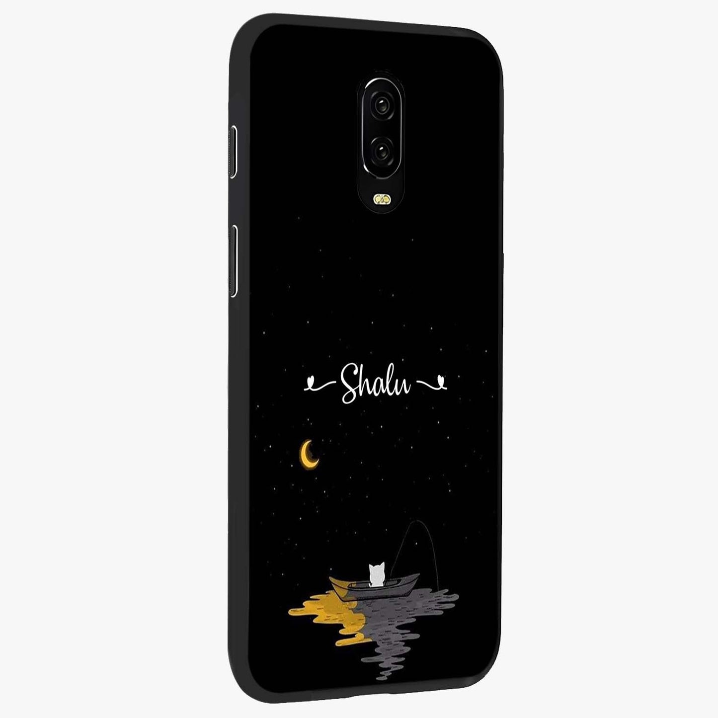 Silent Night Row Glass Case upright view showcasing tranquil night artwork with serene landscape theme.