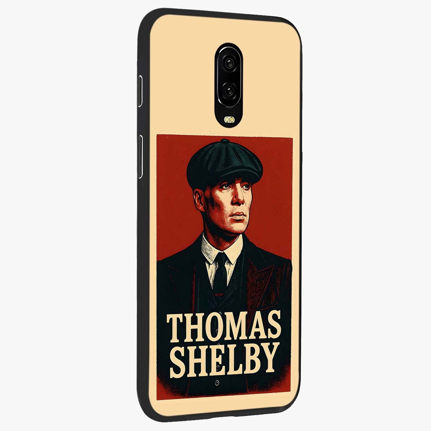 Vintage Mafia Authority Glass Case upright view showcasing dramatic vintage artwork with iconic authority theme.