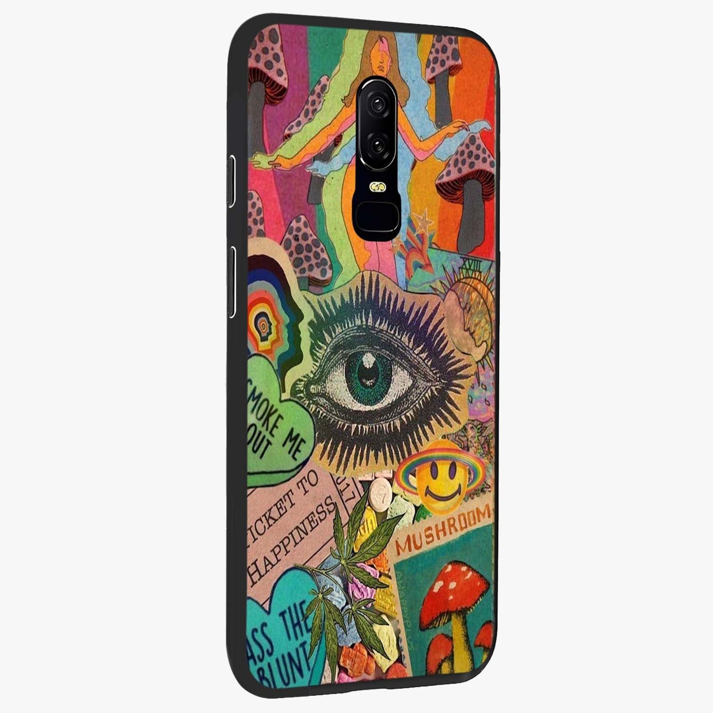 Mystic Eye Wonderland Glass Case upright view showcasing symbolic eye artwork with mysterious fantasy theme.