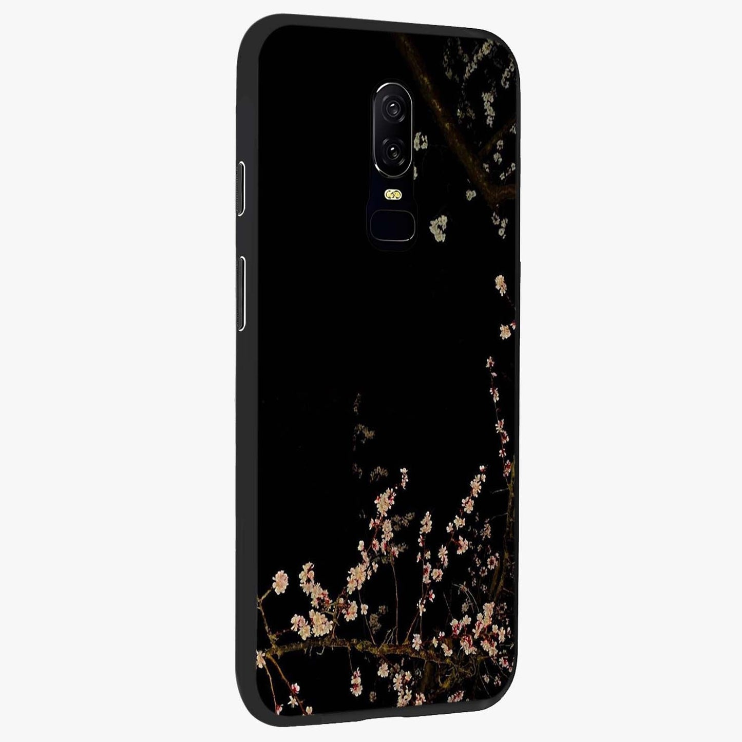Petal Moon Light With Custom Name Glass Case upright view showcasing elegant floral moon artwork with personalized aesthetic.
