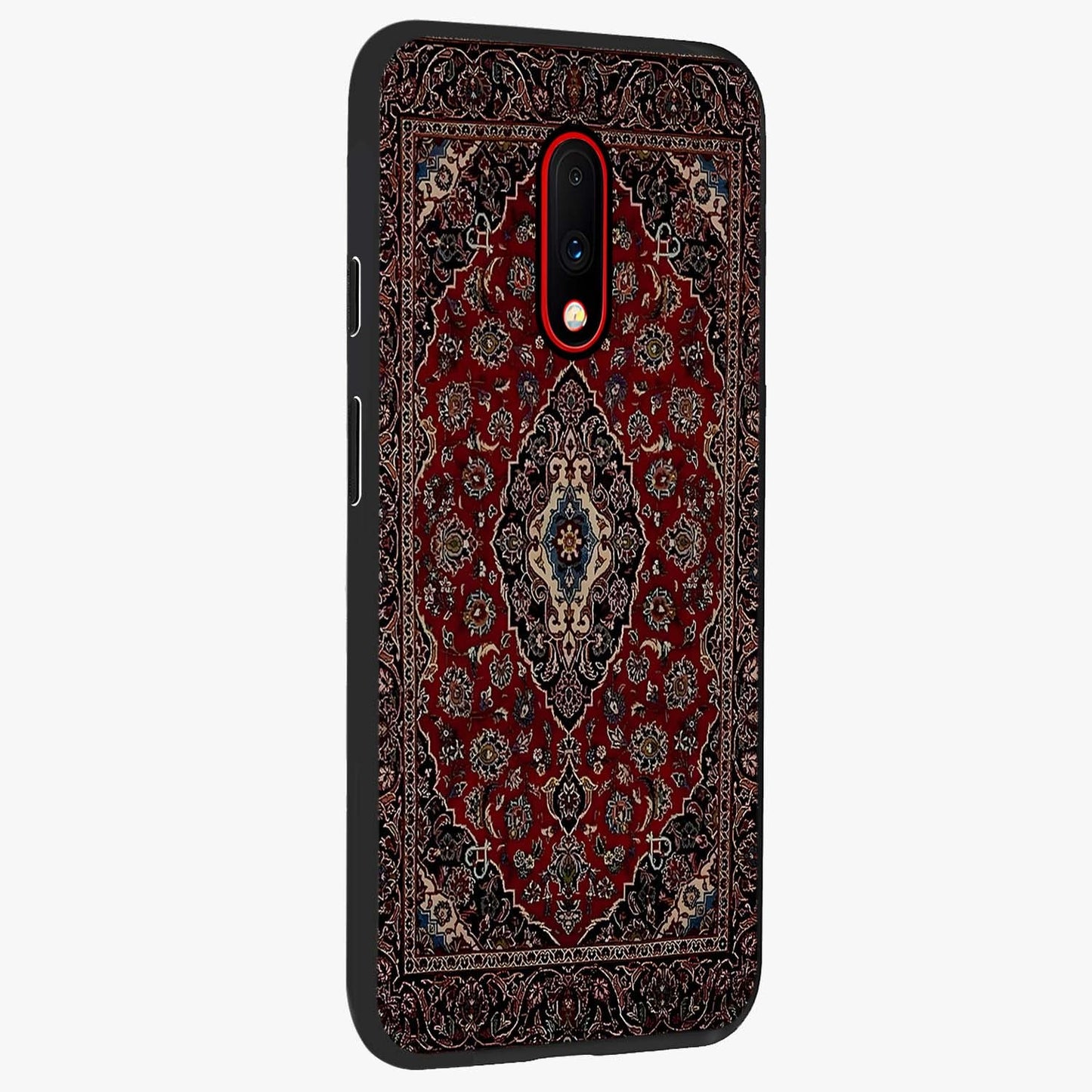 Heritage Carpet Royale Glass Case upright view showcasing detailed ornamental artwork with luxurious traditional theme.