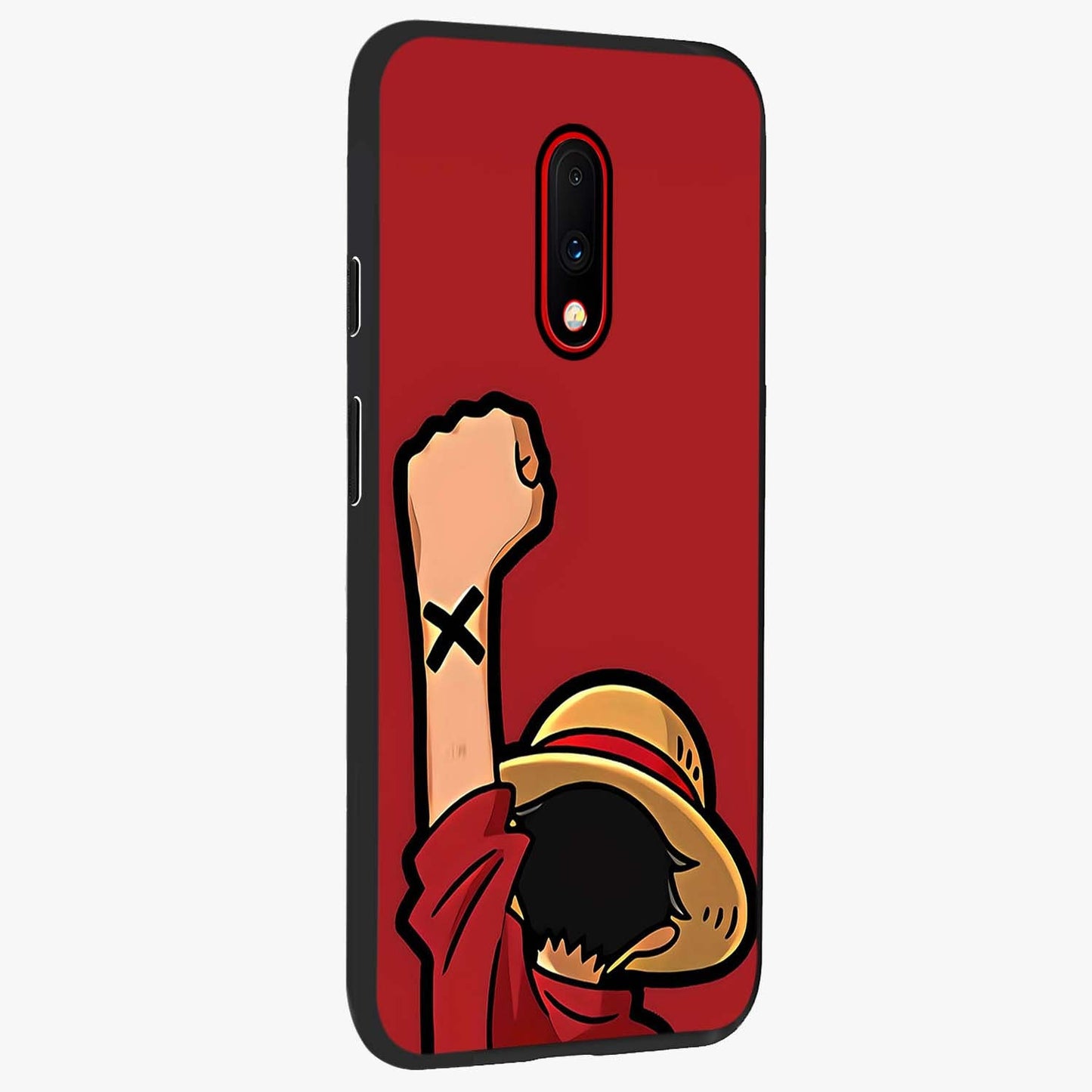 Luffy X Spirit Glass Case upright view showcasing striking anime artwork with adventurous character theme.