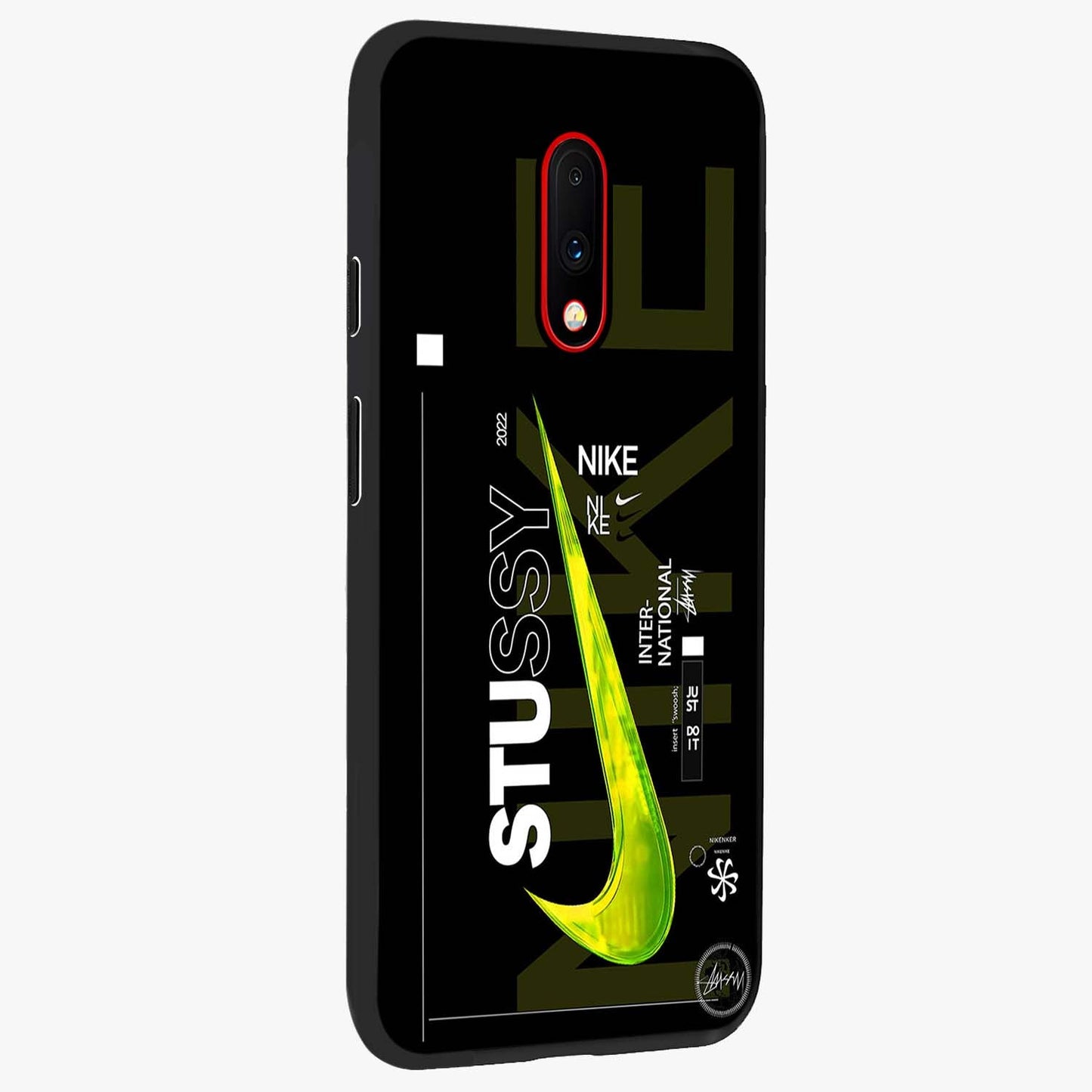 Neon Street Edition Glass Case upright view showcasing colorful neon artwork with modern street culture theme.