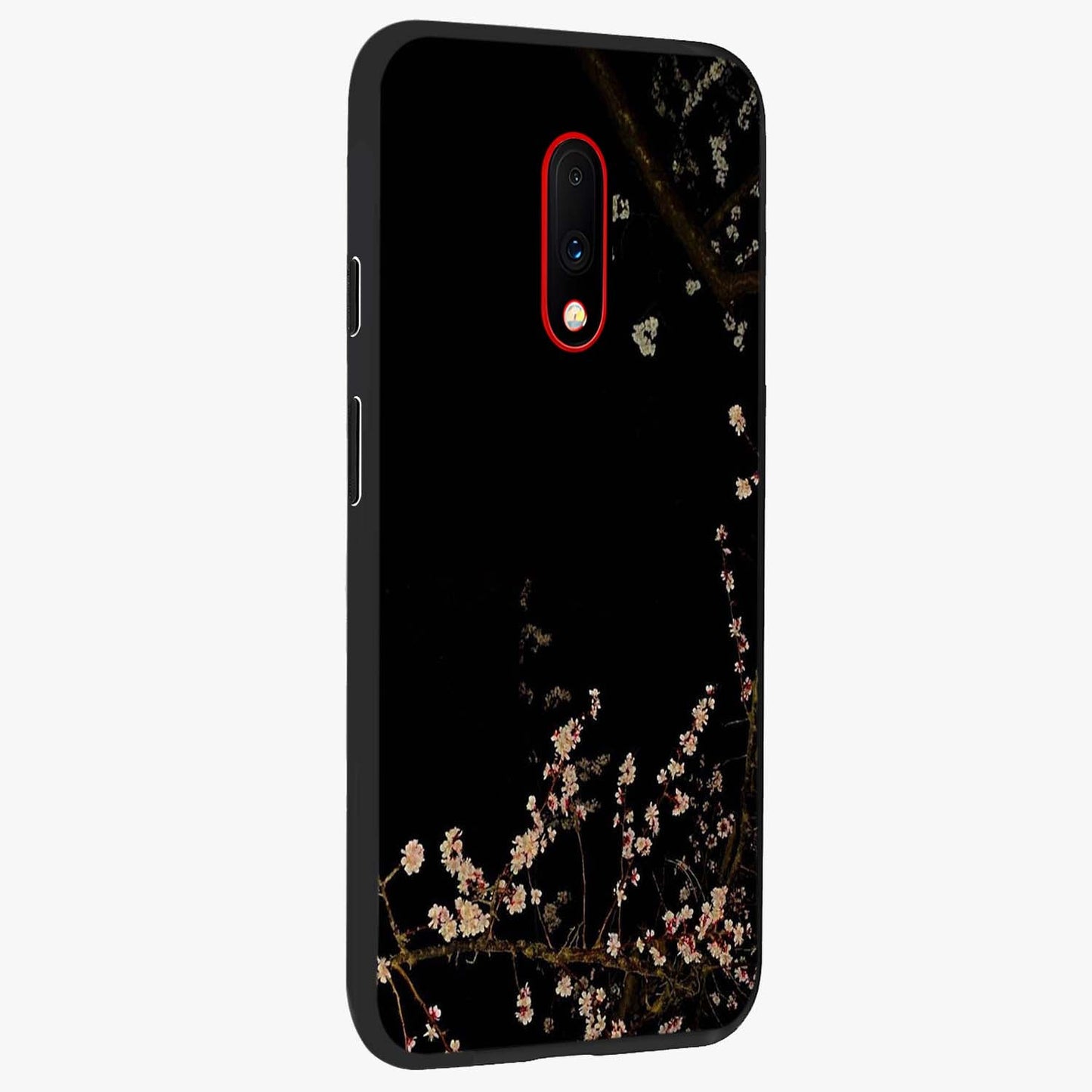 Petal Moon Light With Custom Name Glass Case upright view showcasing elegant floral moon artwork with personalized aesthetic.