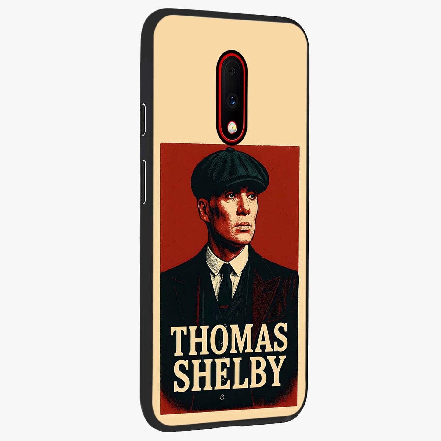 Vintage Mafia Authority Glass Case upright view showcasing dramatic vintage artwork with iconic authority theme.