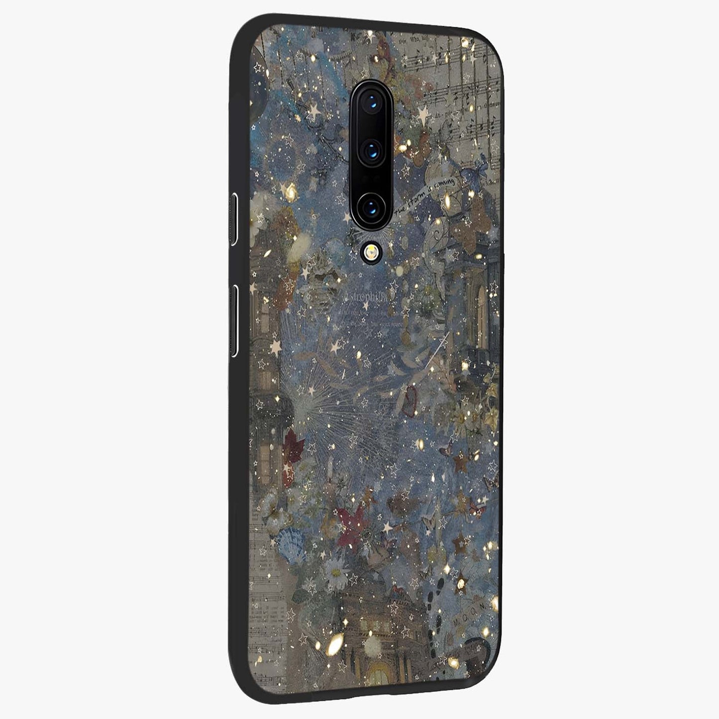 Aesthetic Astrolophia Glass Case upright view showcasing soft aesthetic theme with stylish modern look.