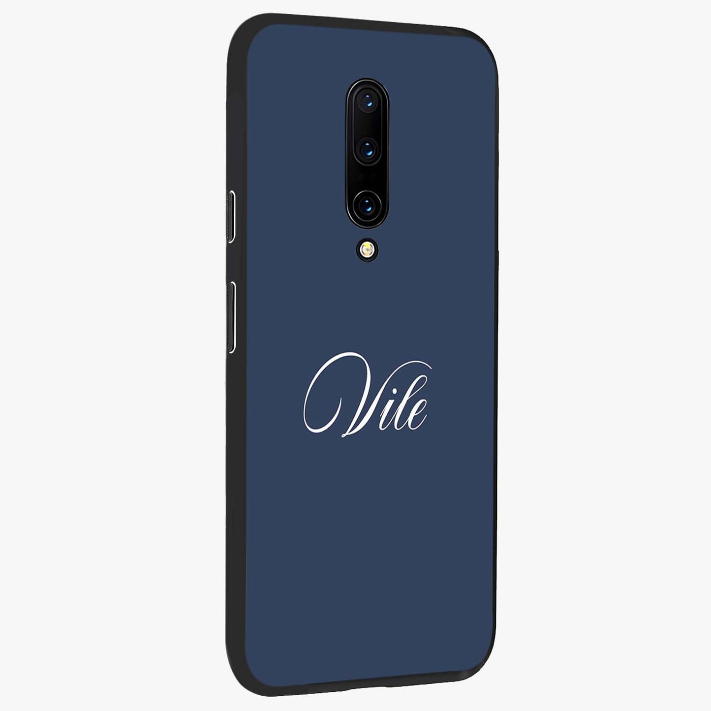 Blue Vintage Floral Pattern Glass Case displayed in angled mockup highlighting classic blue floral pattern and retro aesthetic design.