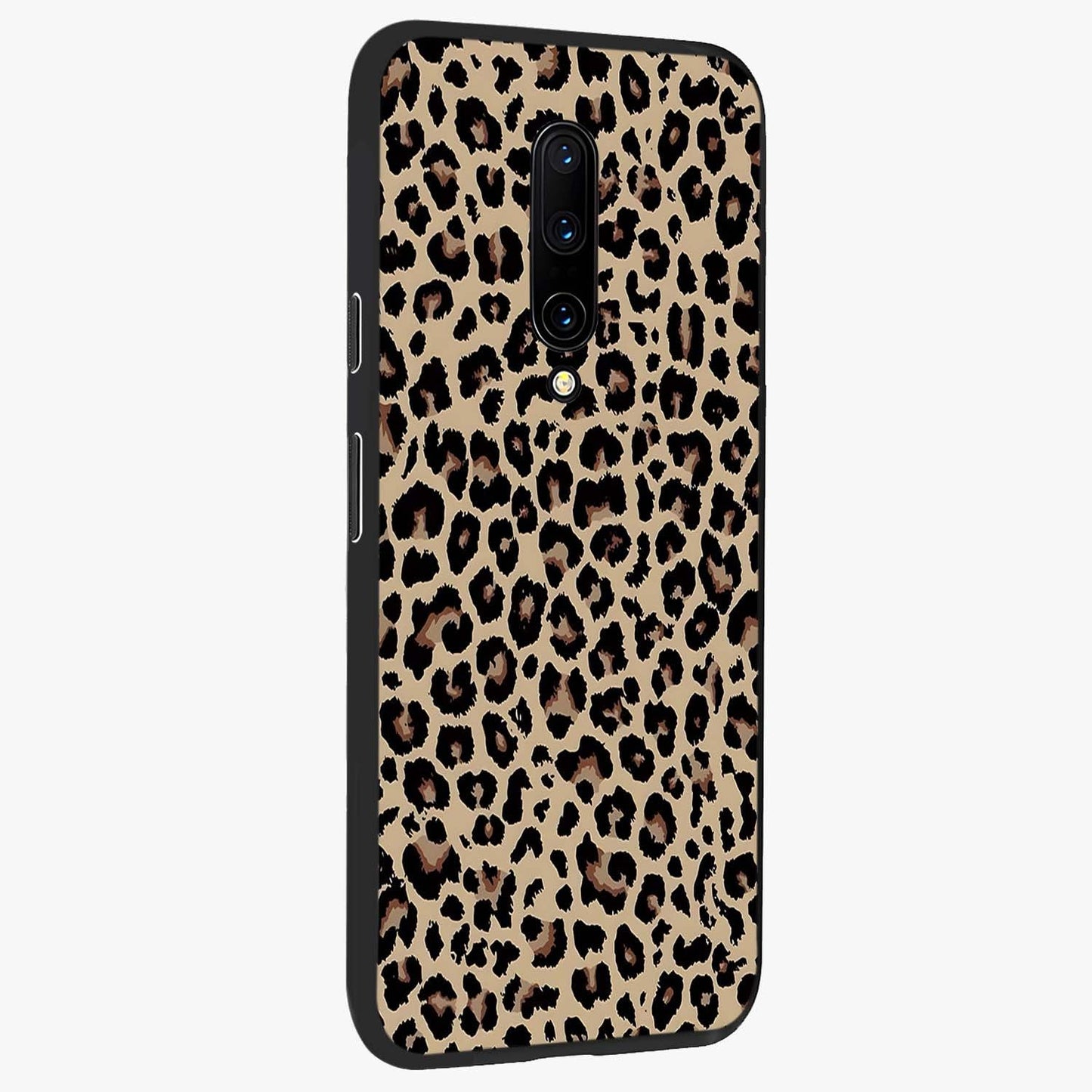 Savage Chic Pattern Glass Case upright view showcasing trendy decorative artwork with edgy fashion theme.