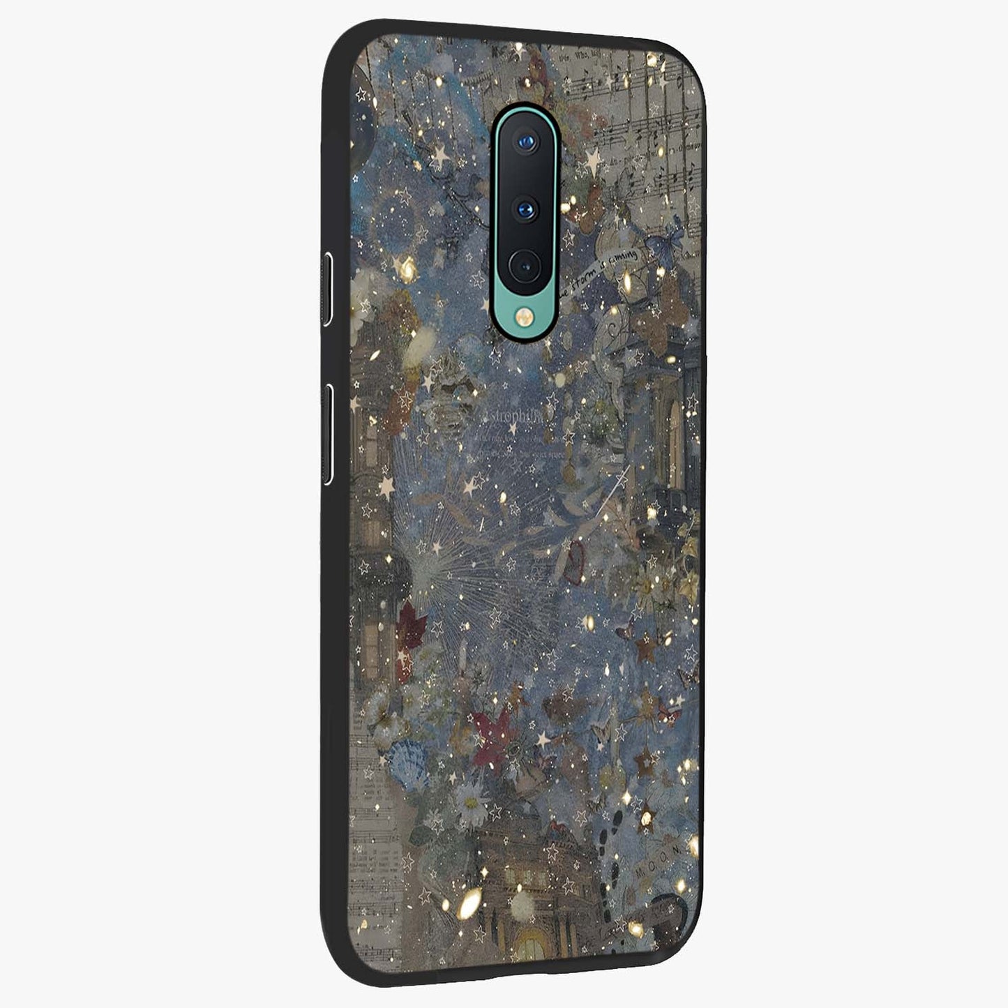 Aesthetic Astrolophia Glass Case upright view showcasing soft aesthetic theme with stylish modern look.