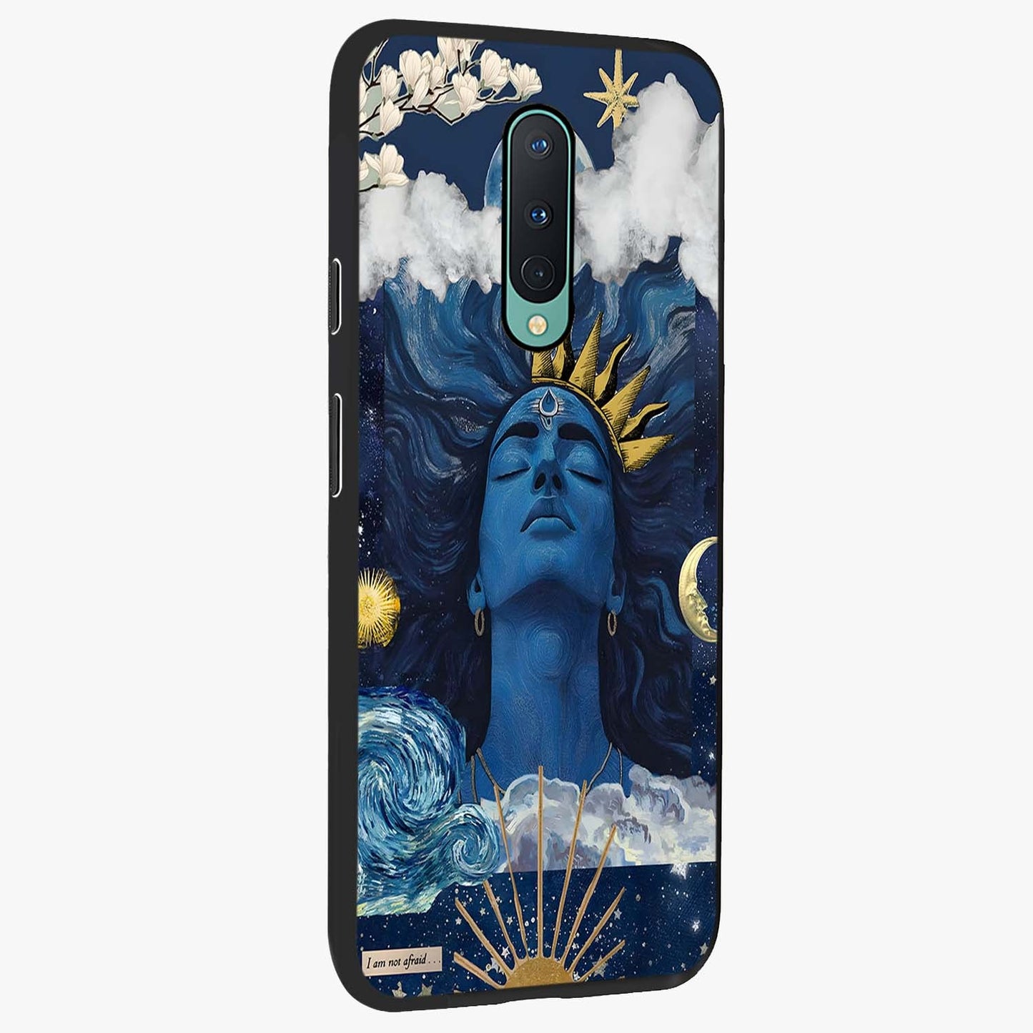 Aesthetic Lord Shiva Glass Case upright view showcasing powerful Lord Shiva artwork with devotional theme.