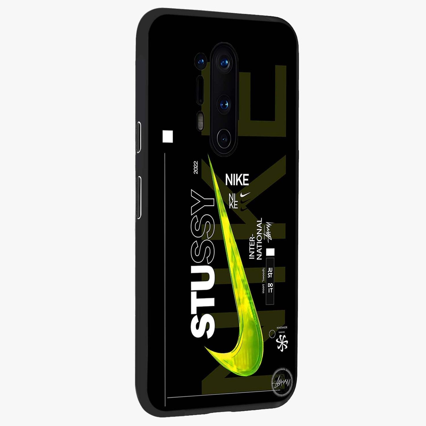 Neon Street Edition Glass Case upright view showcasing colorful neon artwork with modern street culture theme.