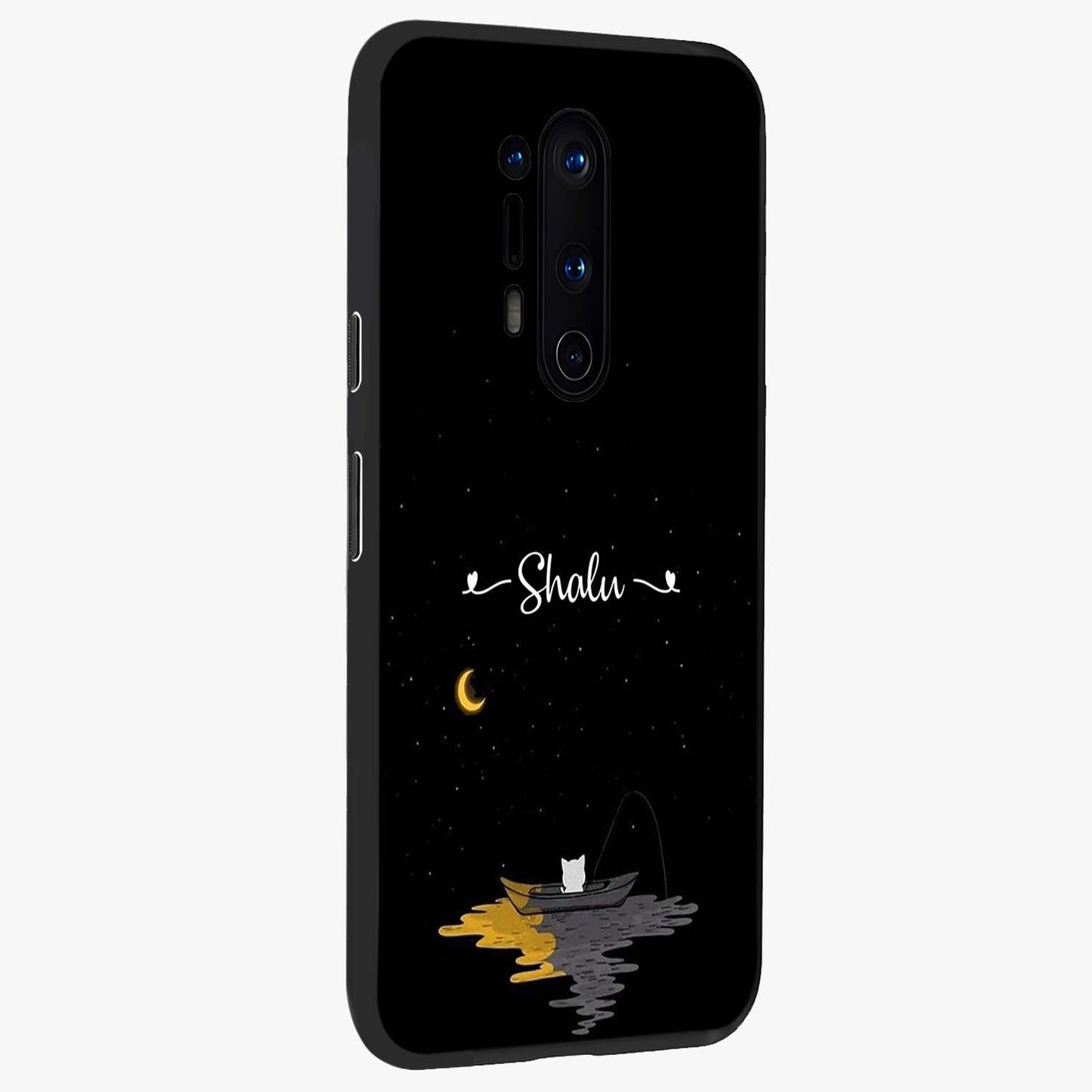 Silent Night Row Glass Case upright view showcasing tranquil night artwork with serene landscape theme.