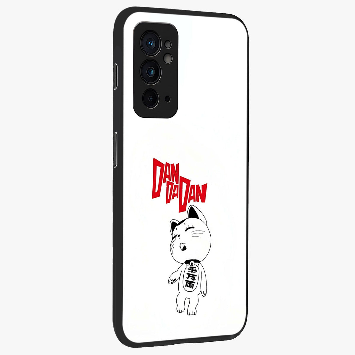 Playful Spirit Charm Glass Case upright view showcasing vibrant charm artwork with fun artistic theme.