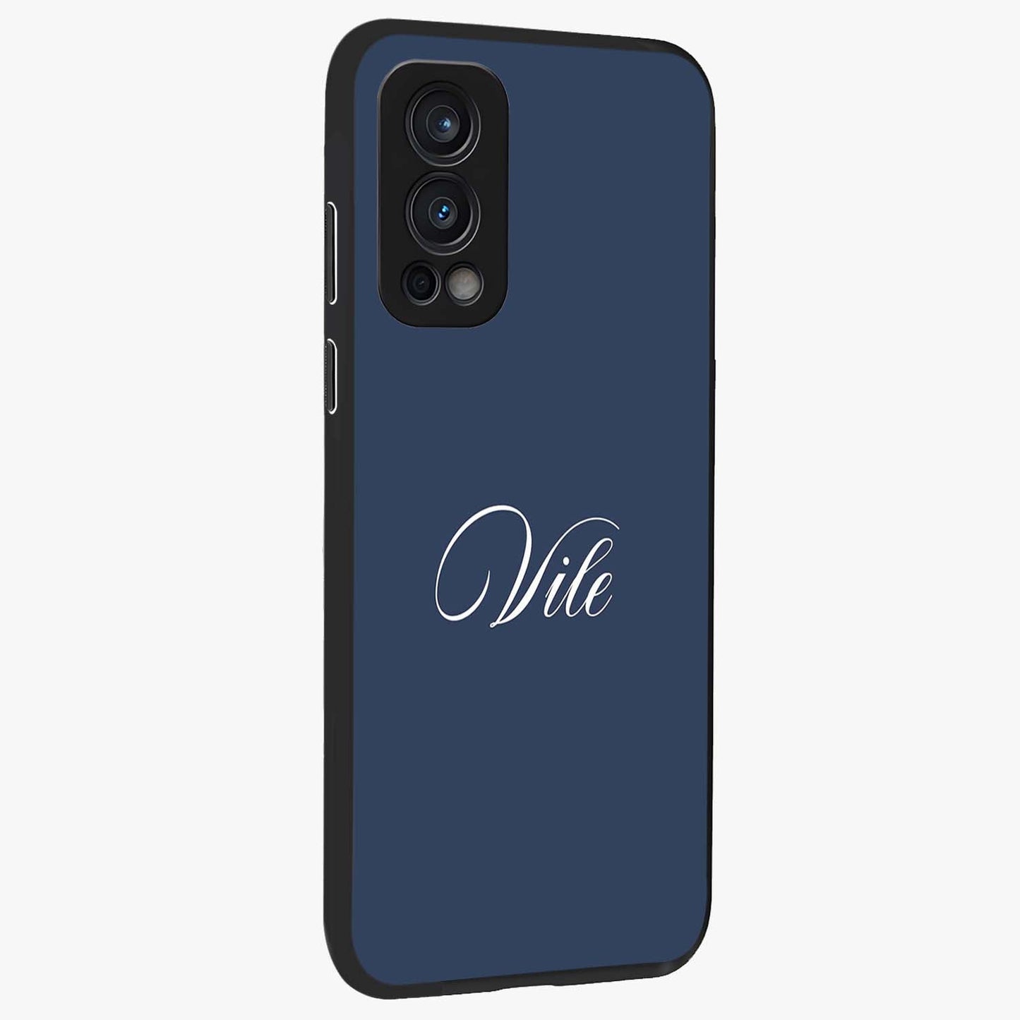 Blue Vintage Floral Pattern Glass Case displayed in angled mockup highlighting classic blue floral pattern and retro aesthetic design.