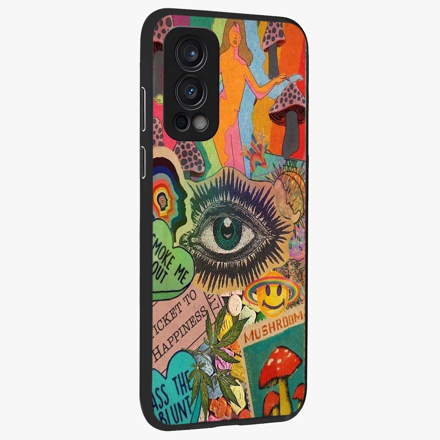 Mystic Eye Wonderland Glass Case upright view showcasing symbolic eye artwork with mysterious fantasy theme.