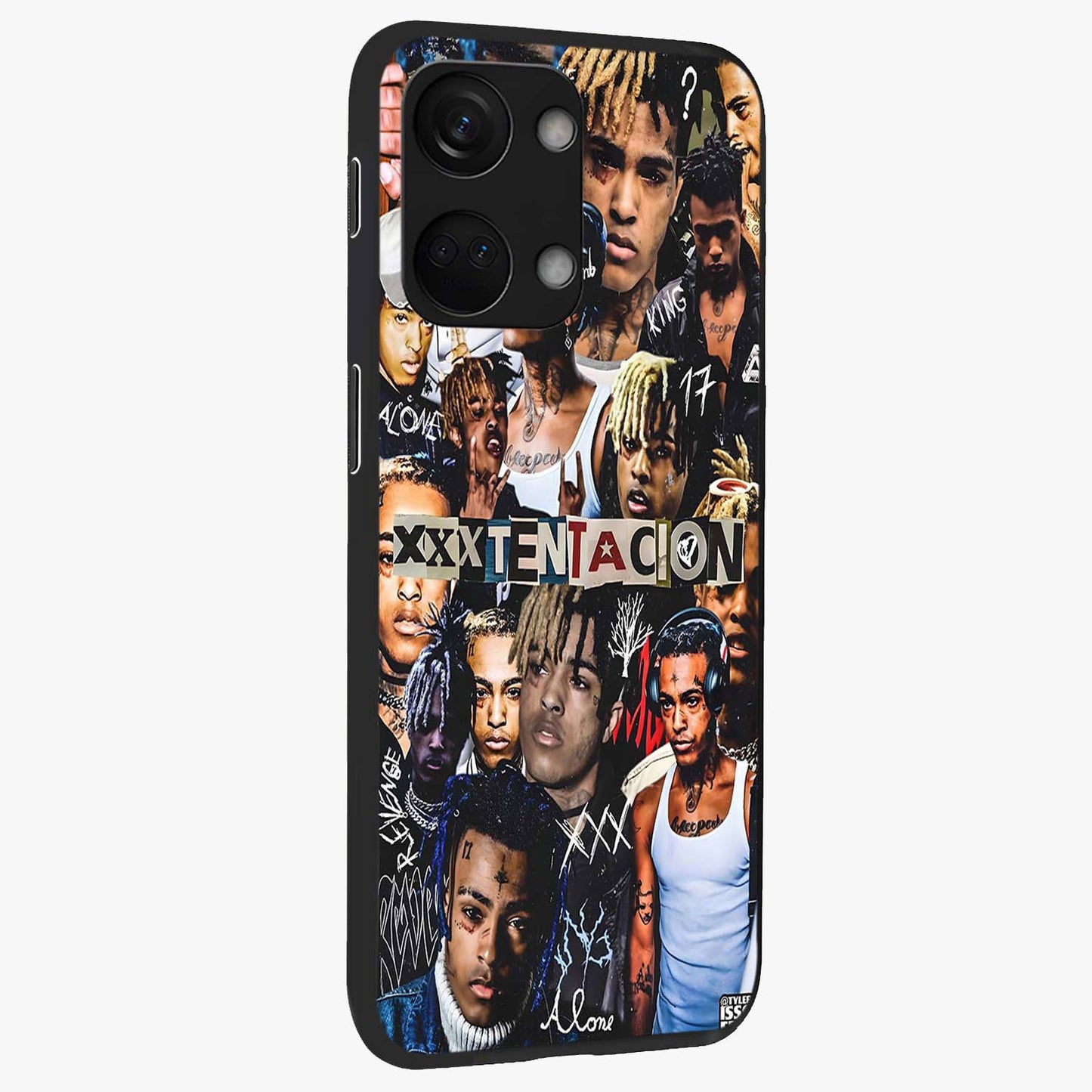 Broken Fame Diaries Glass Case for 1+Nord 3 side perspective highlighting dramatic detailing and premium texture