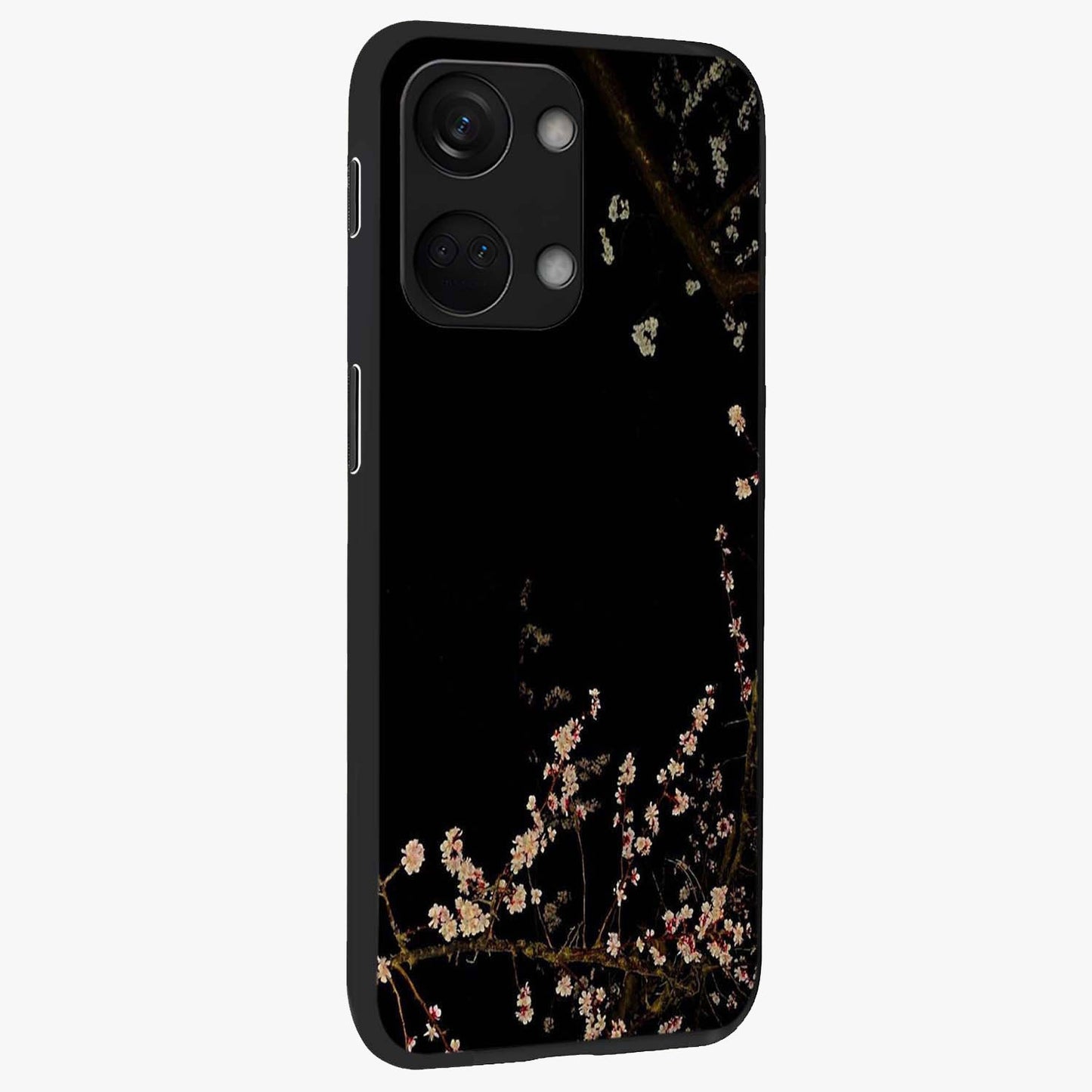 Petal Moon Light With Custom Name Glass Case for 1+Nord 3 side perspective highlighting custom typography and smooth premium build