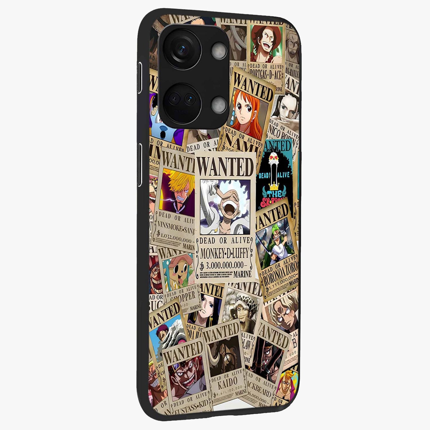 Pirate Wanted Legends Glass Case for 1+Nord 3 side perspective highlighting detailed character textures and premium edges