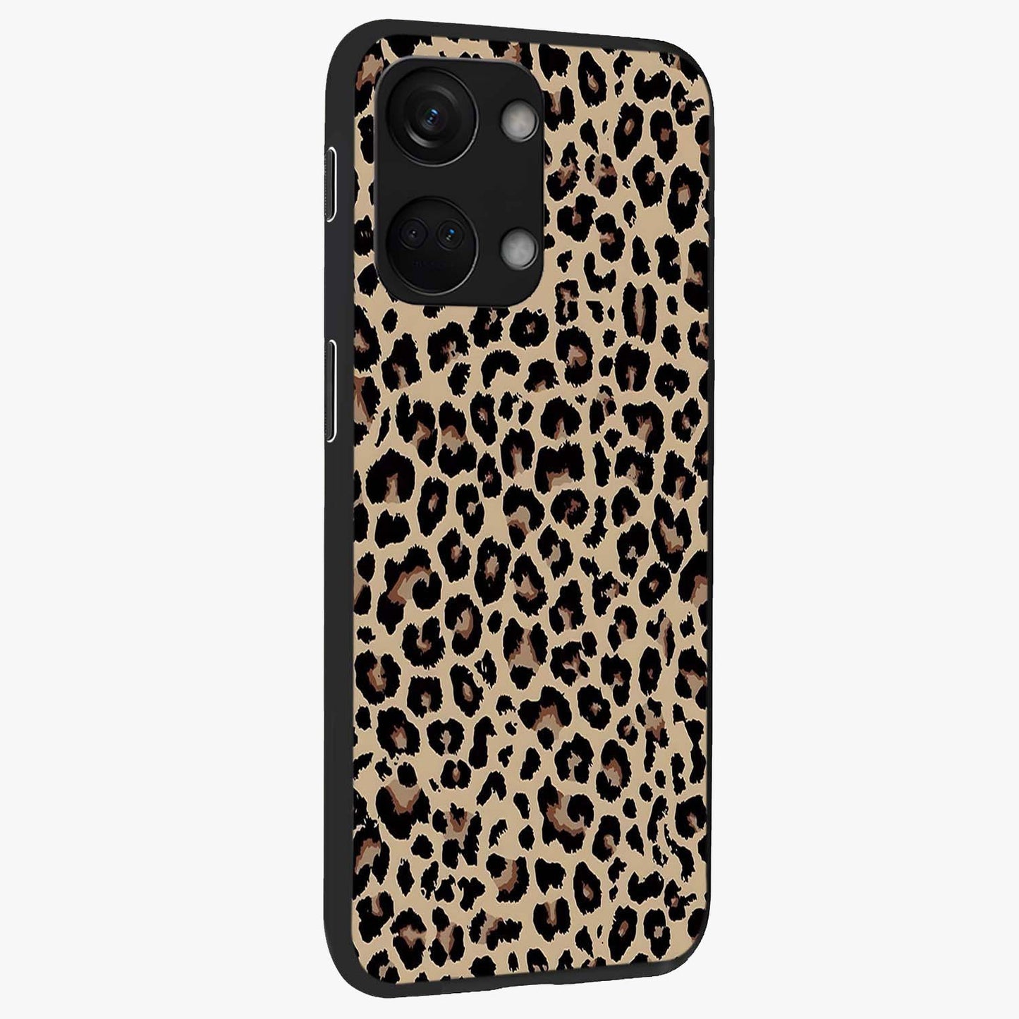 Savage Chic Pattern Glass Case for 1+Nord 3 side perspective highlighting clean textures and premium edges