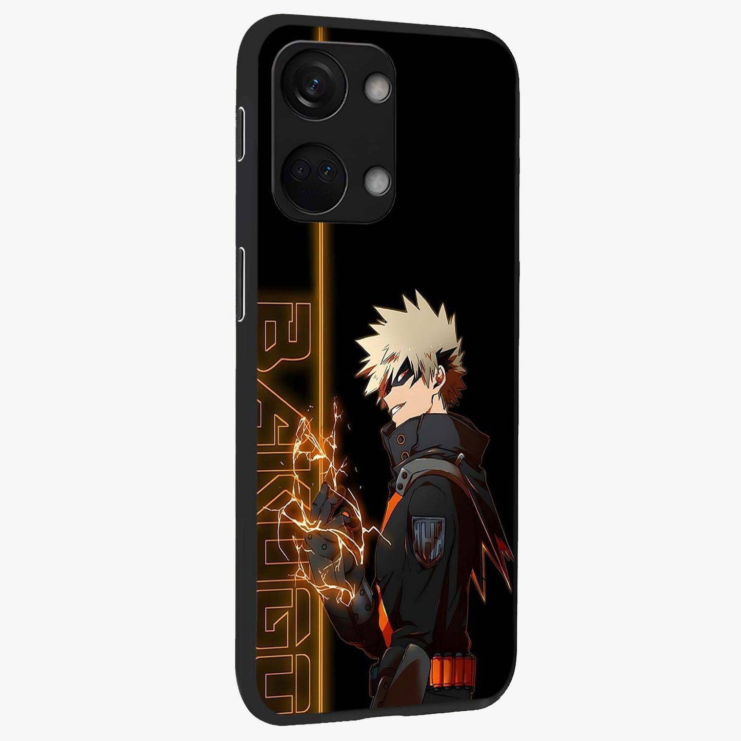 Silent Gang Authority Glass Case for 1+Nord 3 side perspective highlighting strong graphic textures and sleek build