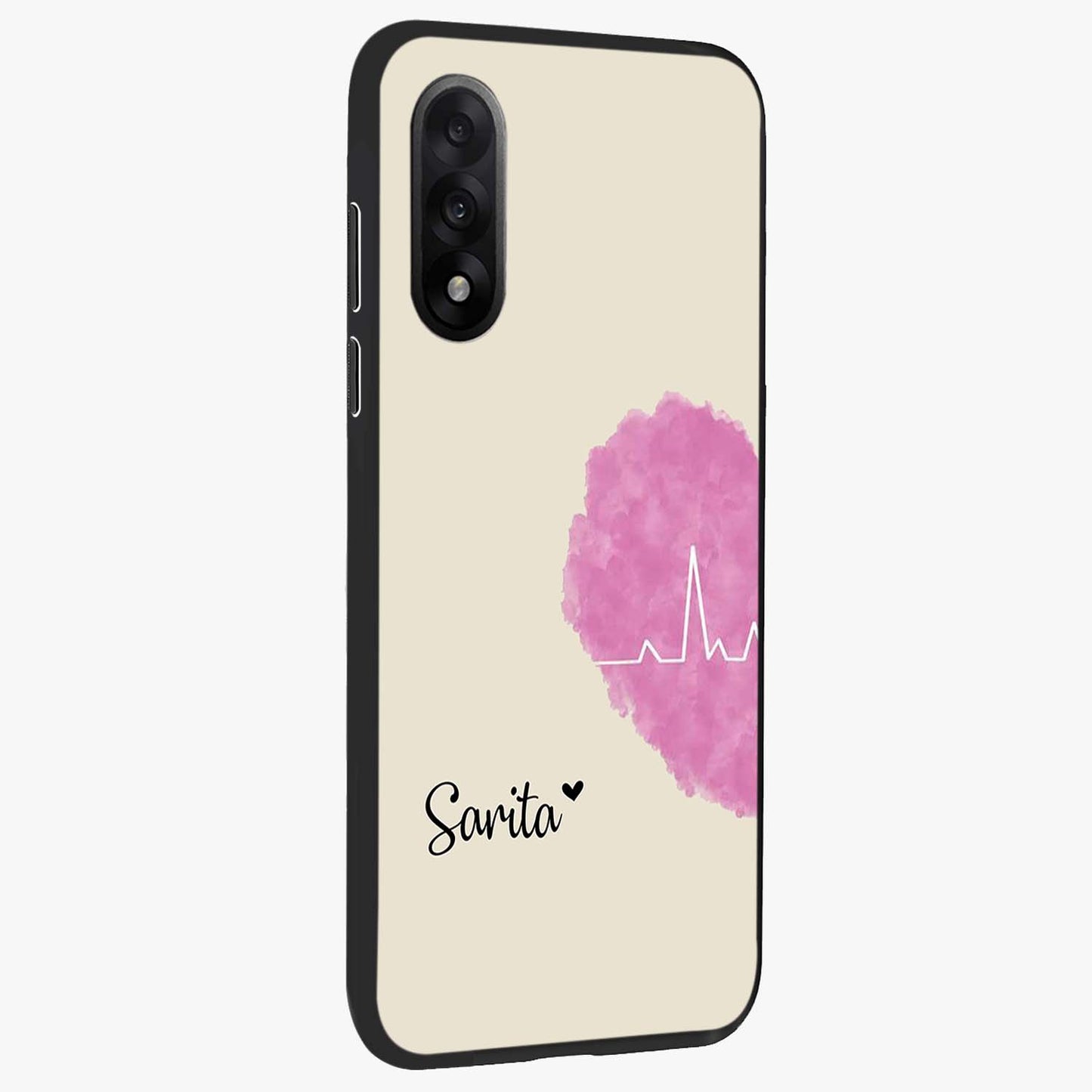 Heartbeat of Love Custom Name Glass Case for OnePlus Nord 5 |1+Nord 5
