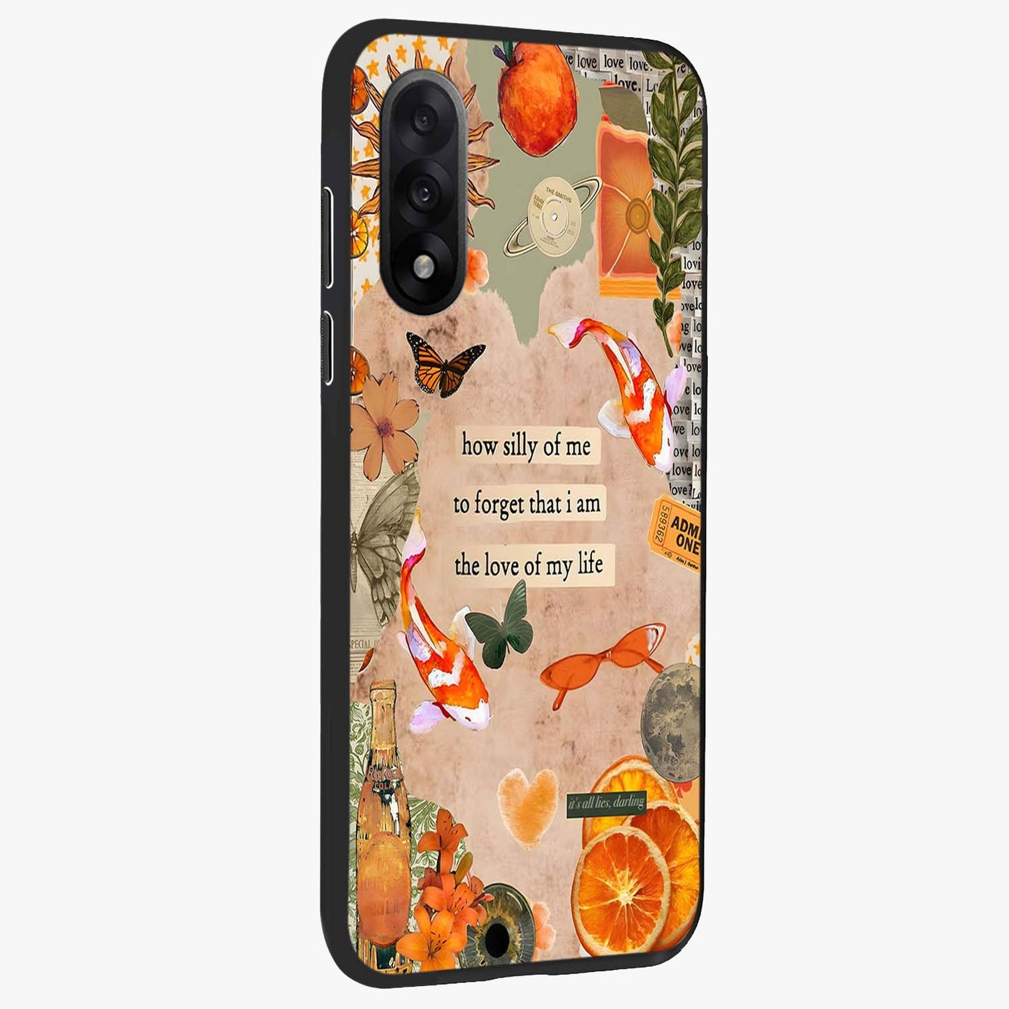 Soft Chaos Aesthetic Glass Case for 1+Nord 5 side perspective highlighting fluid textures and premium edges