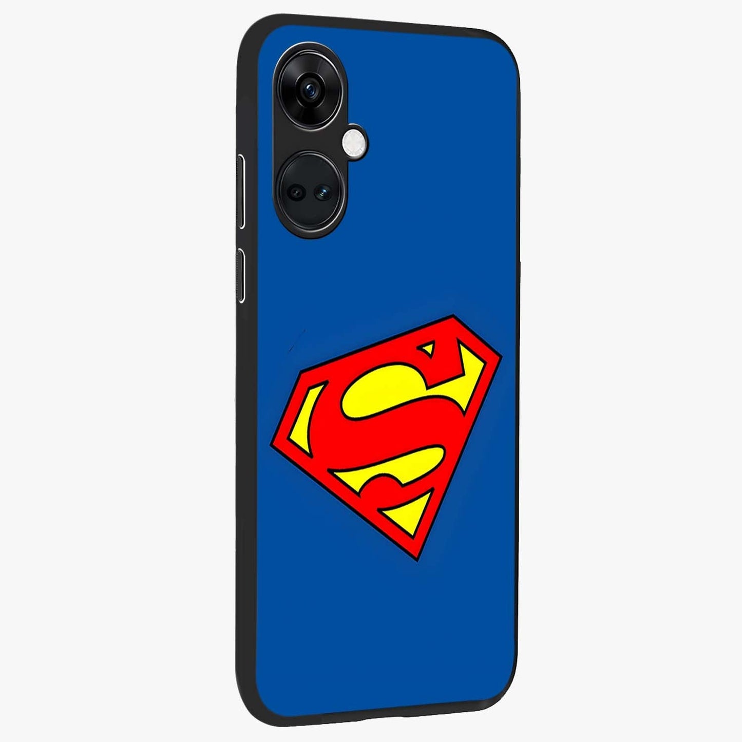 Legendary Hero Emblem Glass Case for 1+Nord CE 3 side perspective highlighting sharp emblem textures and premium edges
