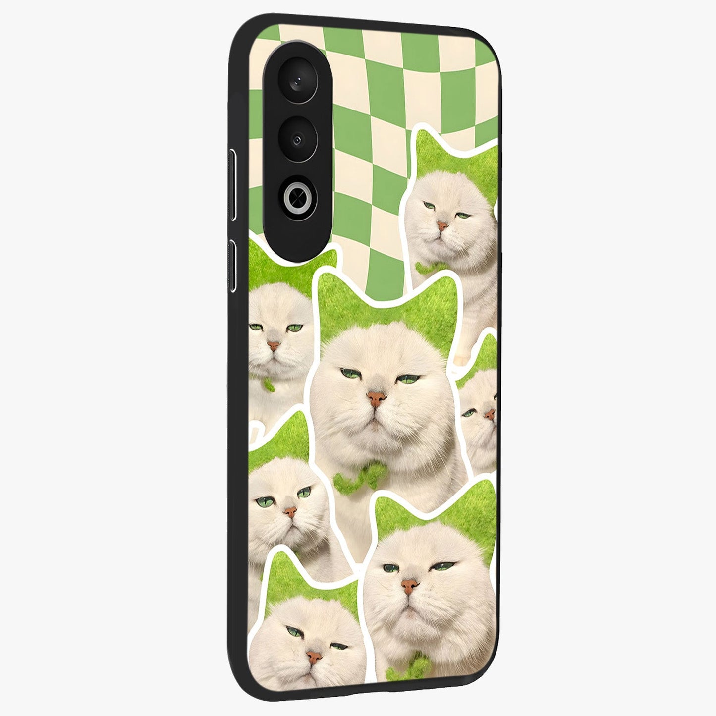 Cats Ethereal Bloom Glass Case for 1+Nord Ce 4 side perspective highlighting delicate bloom details and smooth edges