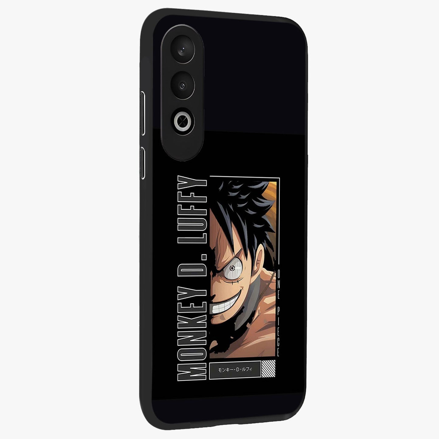 Fearless Pirate Smile Glass Case for 1+Nord CE 4 side perspective highlighting detailed character illustration and sleek build