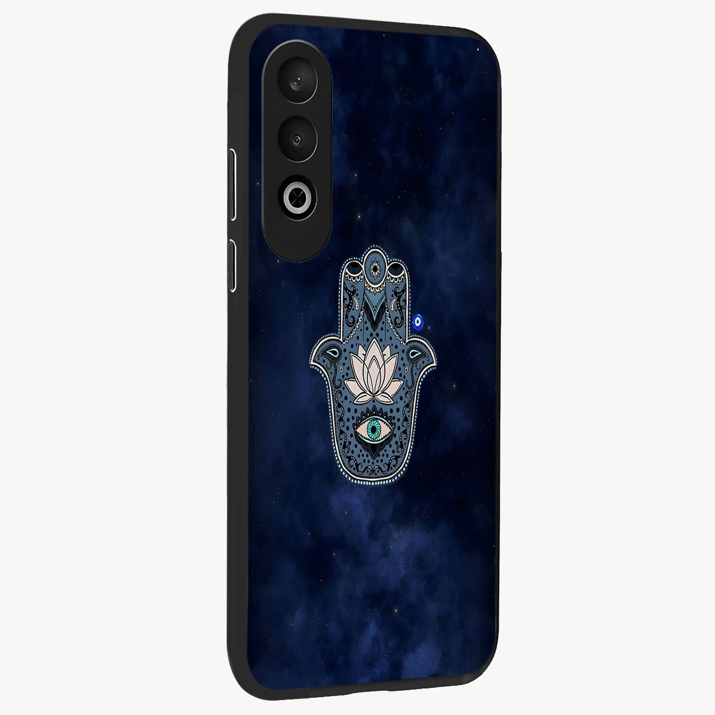 Mystic Calm Shield Glass Case for 1+Nord CE 4 side perspective highlighting refined textures and premium edge finish