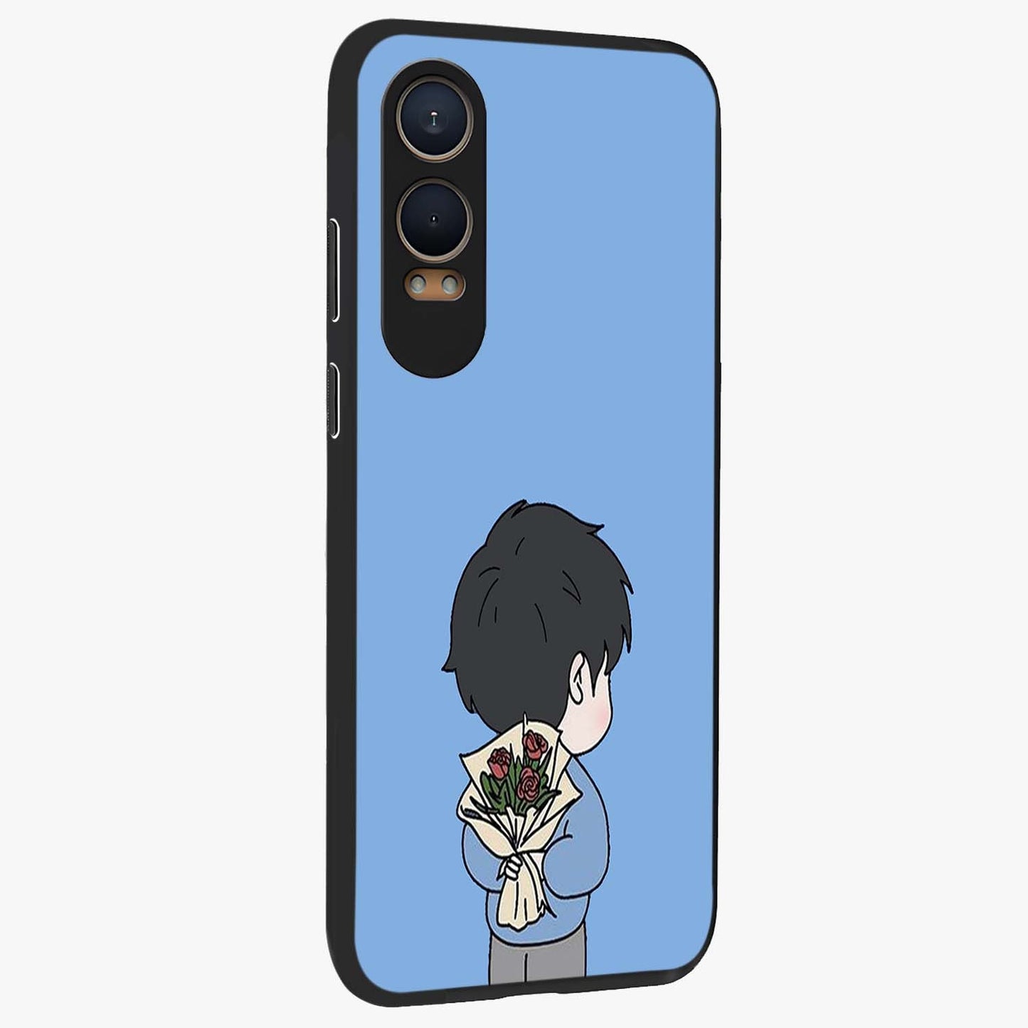 Love in My Hands Glass Case for 1+Nord Ce 4 Lite side perspective highlighting delicate detailing and sleek premium build