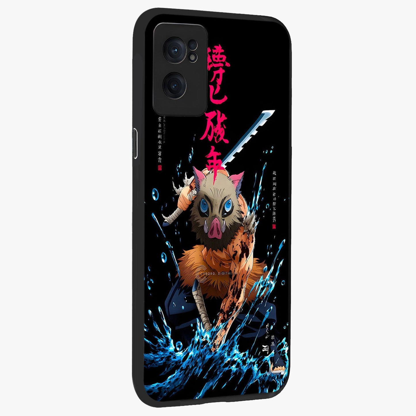 Savage Blade Warrior Glass Case for 1+Nord Ce 2 angled mockup showcasing glossy finish and sharp combat detailing