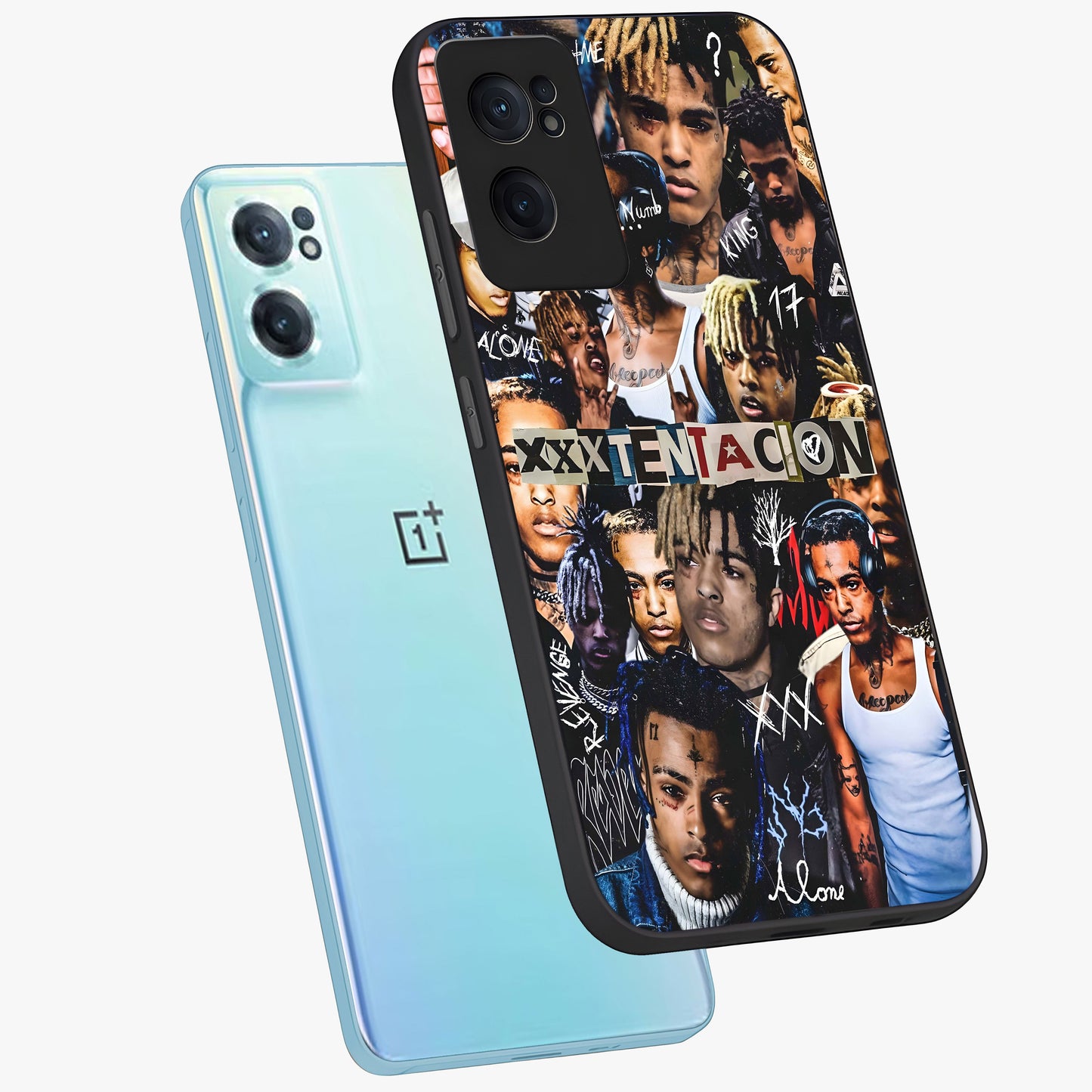 Broken Fame Diaries Glass Case for 1+Nord CE 2 side perspective highlighting dramatic detailing and premium texture