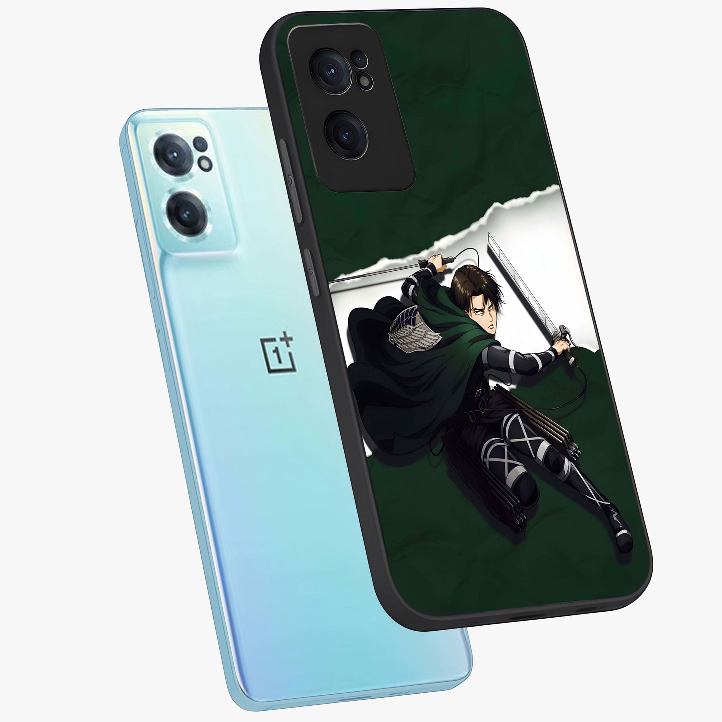 Emerald War Vanguard Glass Case for 1+Nord CE 2 side perspective highlighting dramatic textures and premium edges