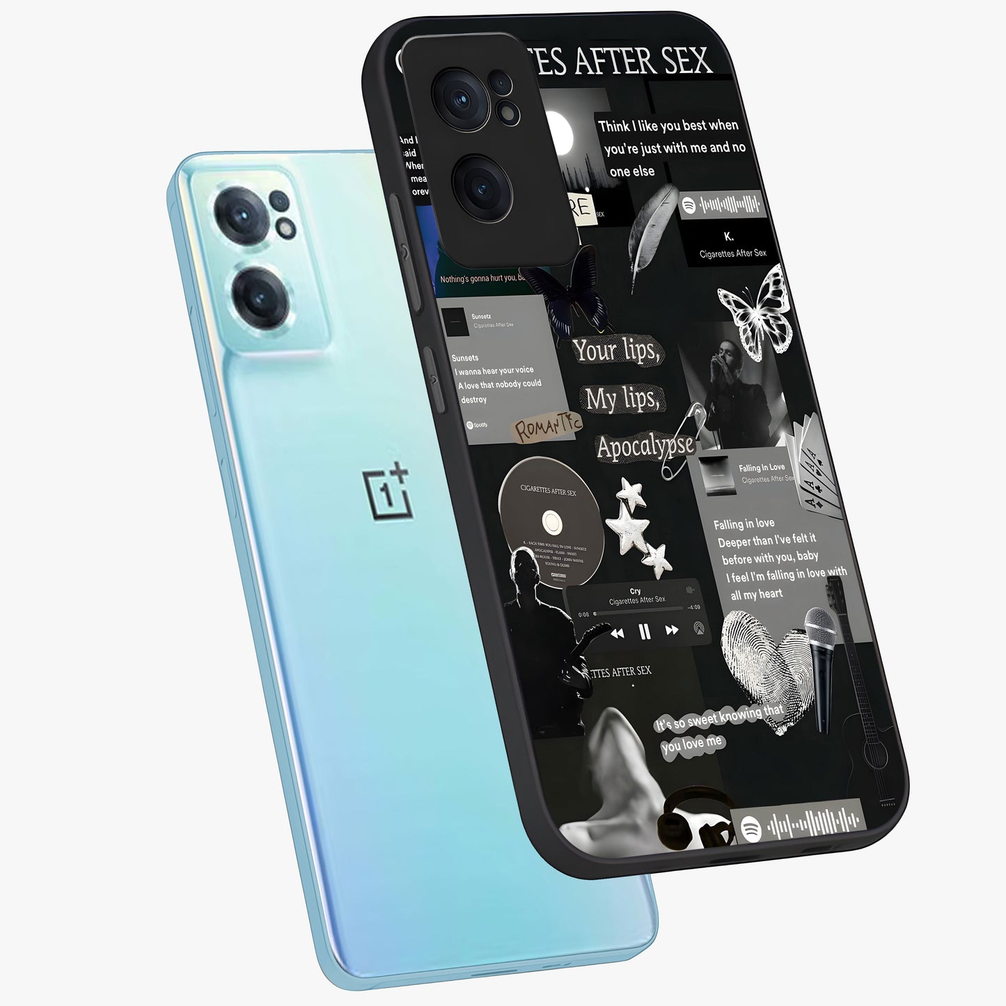 Midnight Love Echo Glass Case for OnePlus Nord CE 2 |1+Nord CE 2