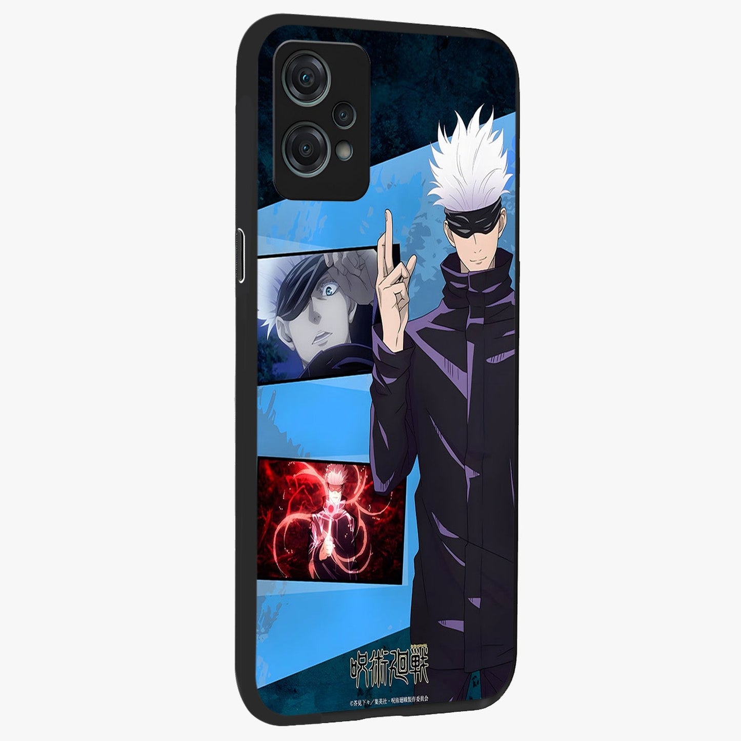 Infinite Curse Sorcerer Glass Case for 1+Nord Ce 2 Lite displayed upright for intense fantasy visibility and premium finish.