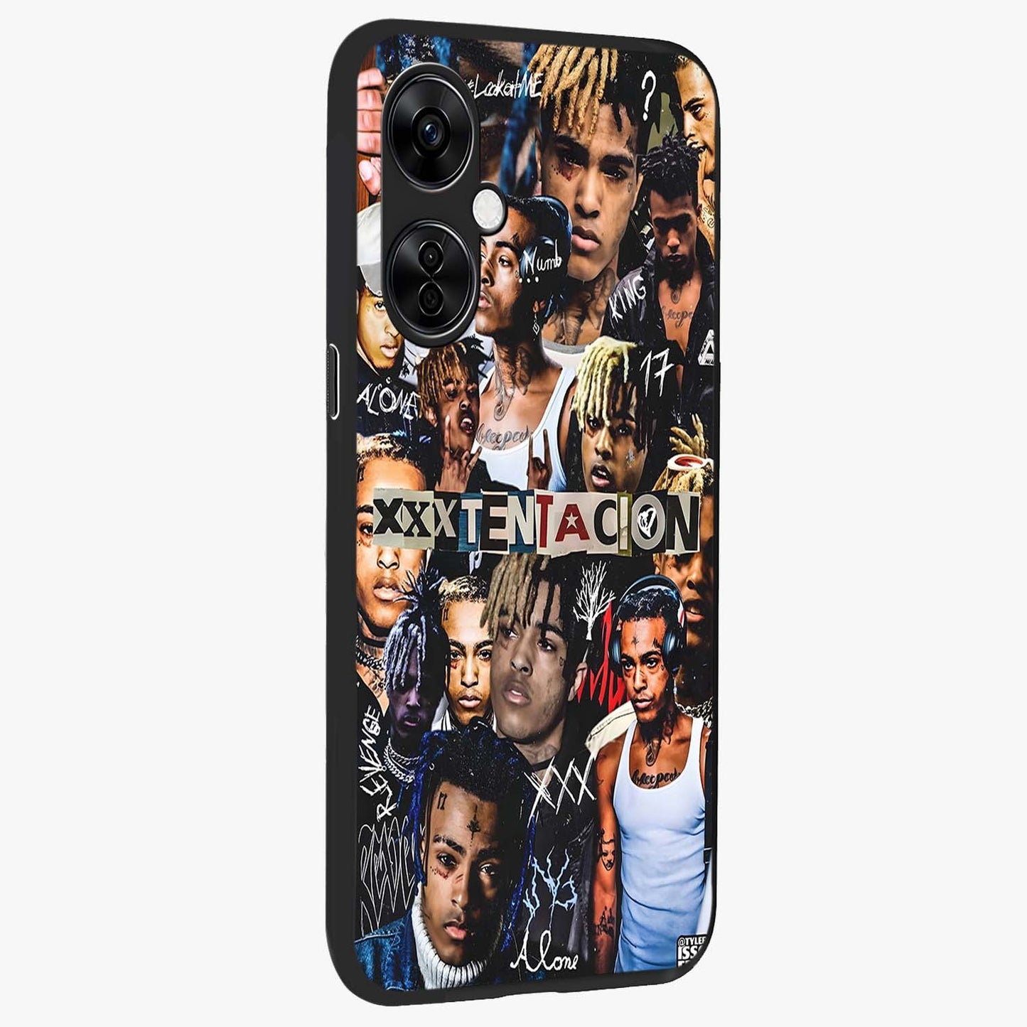Broken Fame Diaries Glass Case for 1+Nord CE 3 Lite side perspective highlighting dramatic detailing and premium texture