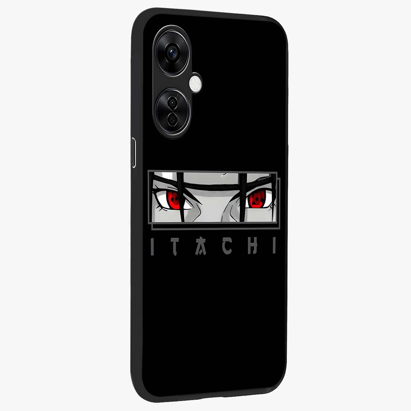 Scarlet Gaze Dominance Glass Case for 1+Nord CE 3 Lite side perspective highlighting powerful detailing and smooth build