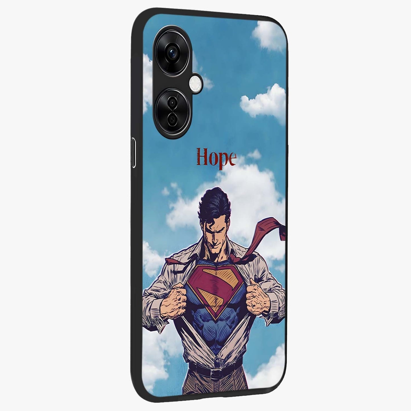 Symbol of Hope Glass Case for 1+Nord CE 3 Lite side perspective highlighting clean textures and premium edges