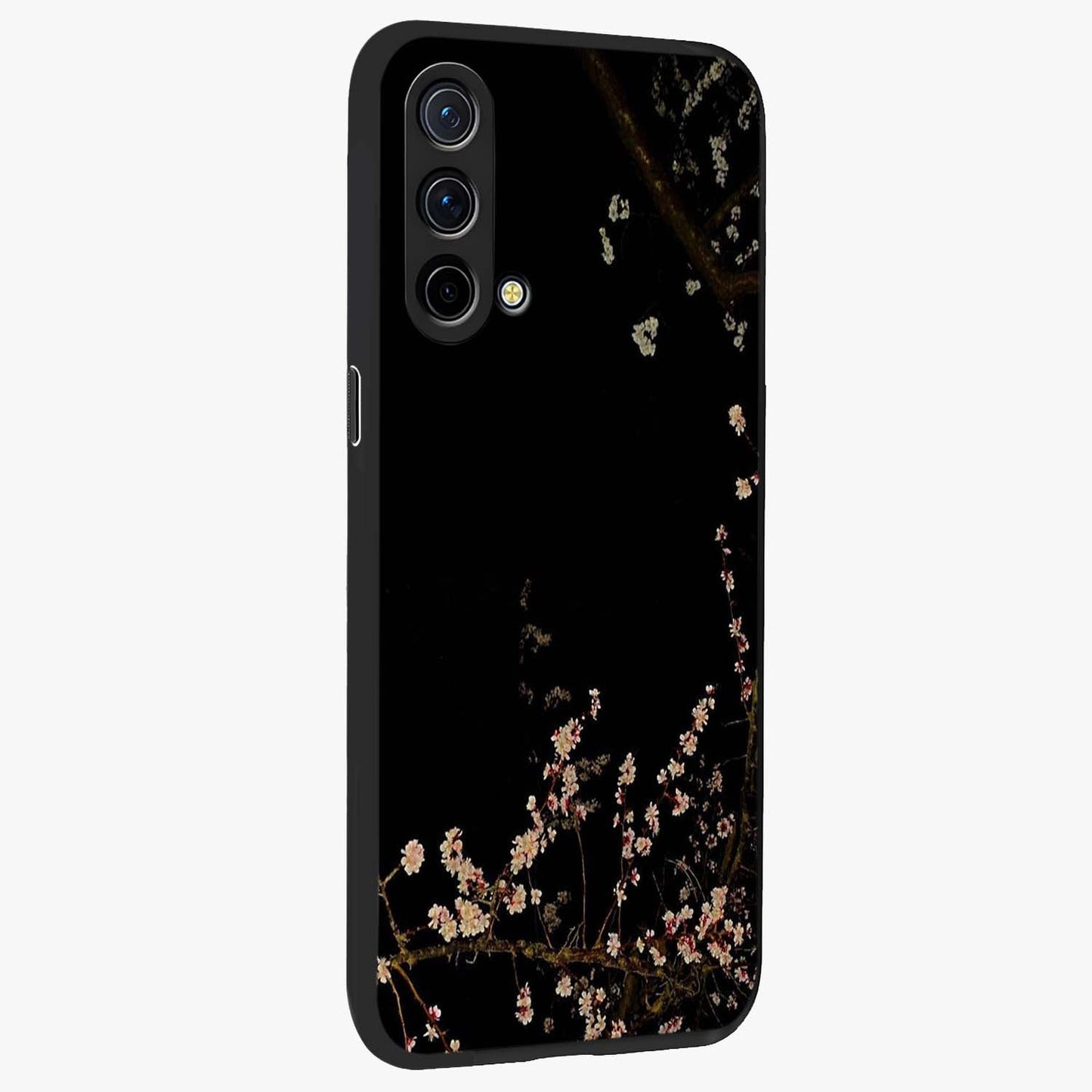 Petal Moon Light With Custom Name Glass Case upright view showcasing elegant floral moon artwork with personalized aesthetic.