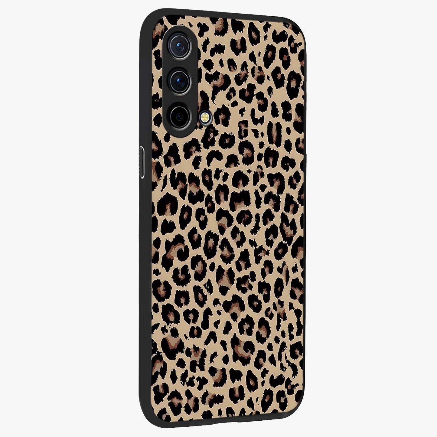 Savage Chic Pattern Glass Case upright view showcasing trendy decorative artwork with edgy fashion theme.
