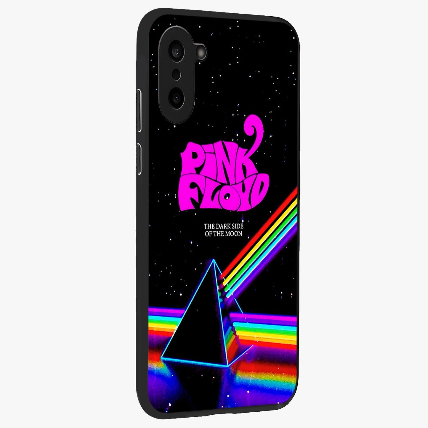 Galactic Light Frequency Glass Case for 1+Nord CE 5 side perspective highlighting dynamic frequency textures and smooth build