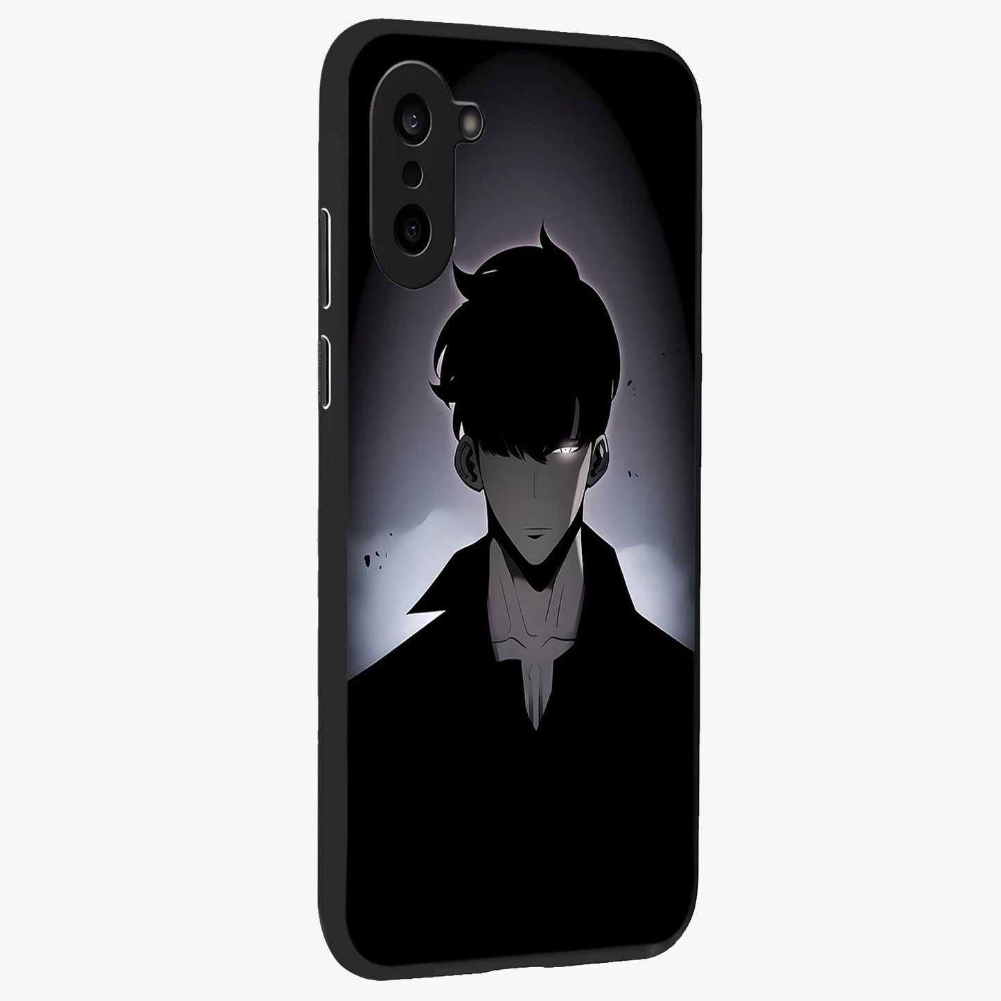 Silent Shadow Awakening Glass Case for 1+Nord Ce 5 side perspective highlighting sharp textures and sleek premium build